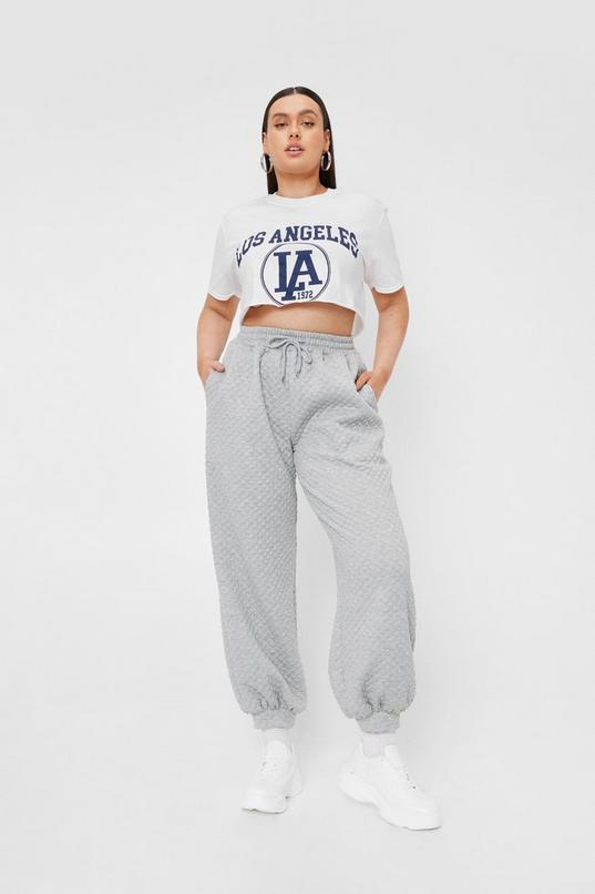 Quilted High Waisted Sweatpants