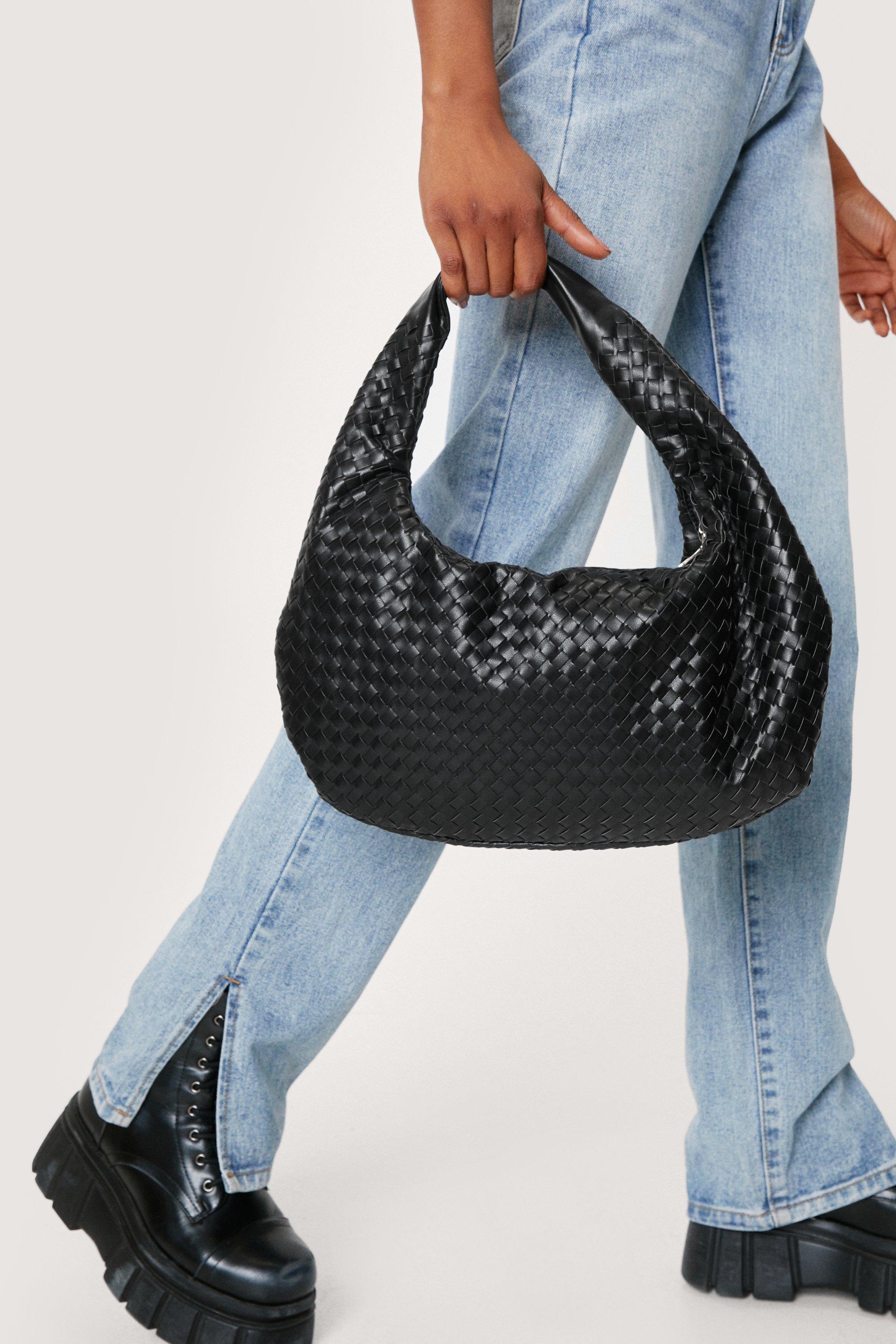 Woven Slouchy Shoulder Bag