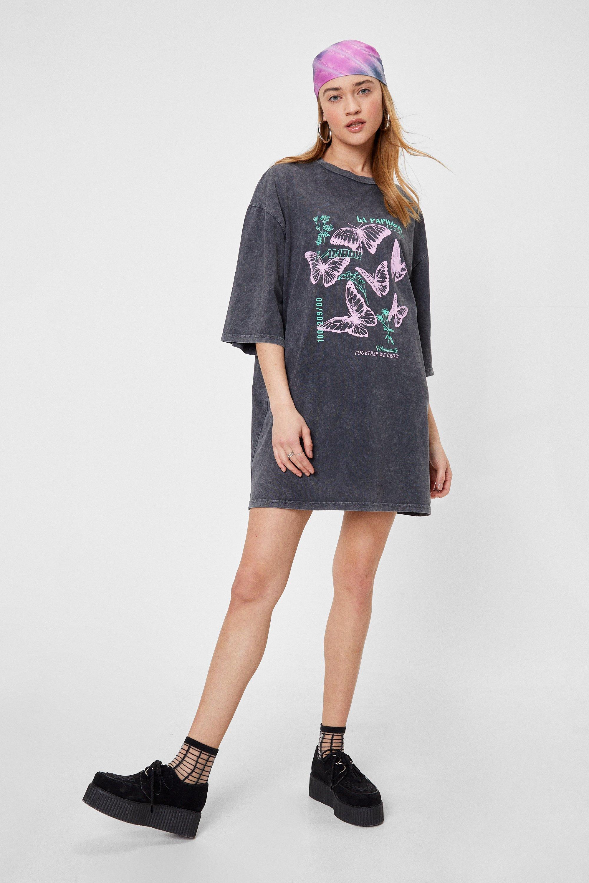 butterfly tshirt dress