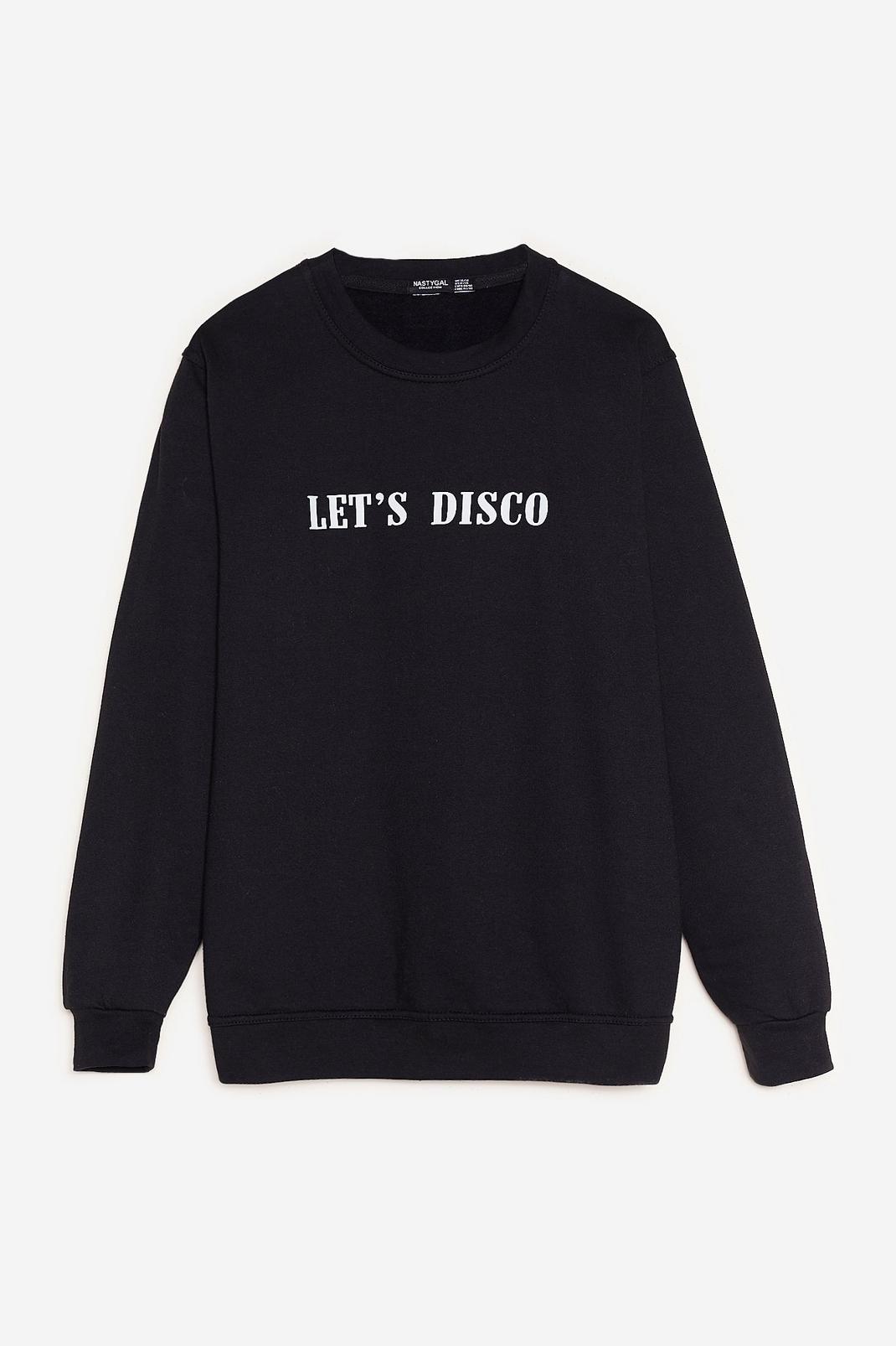 Plus Size Let's Disco Graphic Sweatshirt image number 1