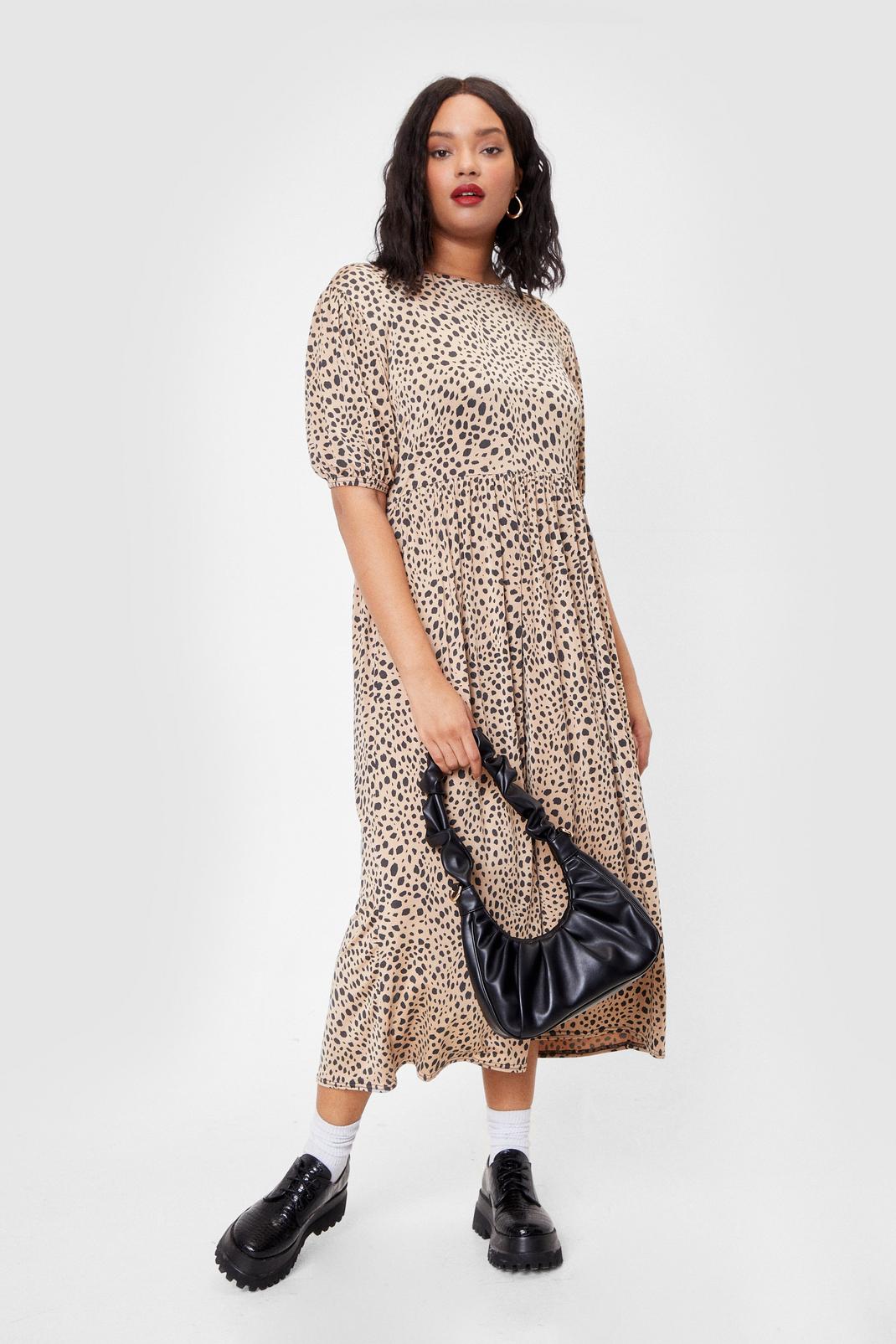 Once in a Wild Plus Leopard Midi Dress image number 1