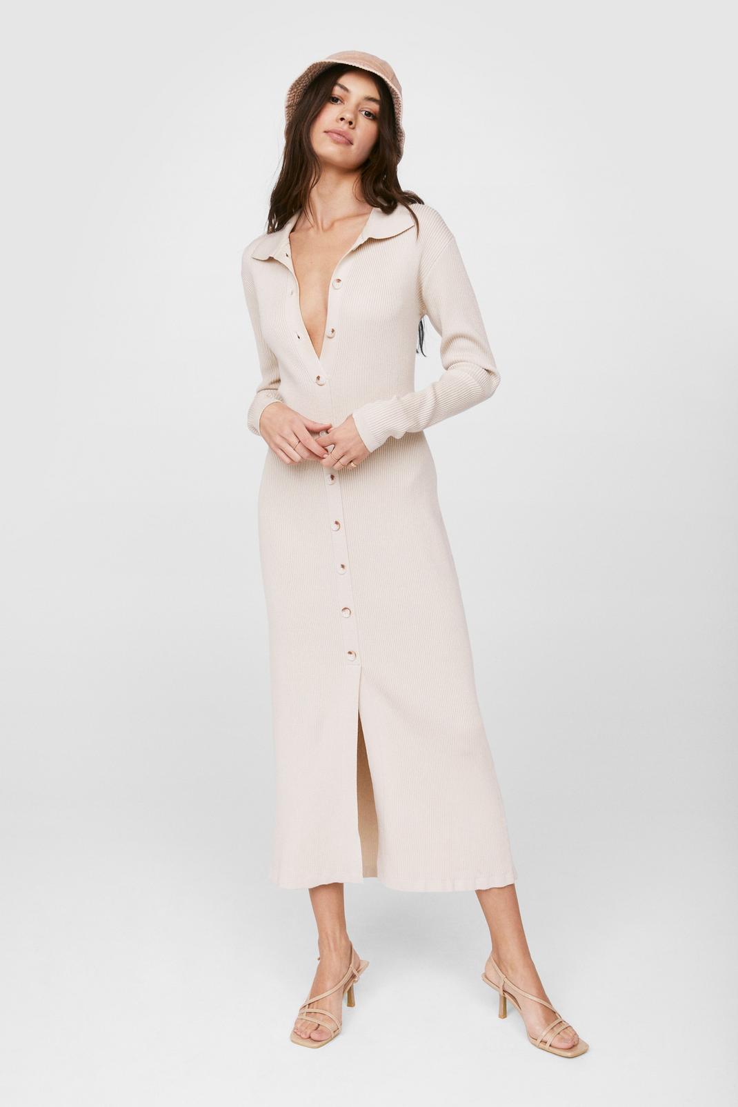 All for You Button-Down Midi Dress | Gal