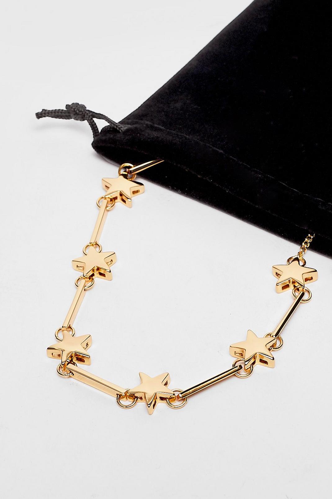 Gold Plated Star Necklace image number 1