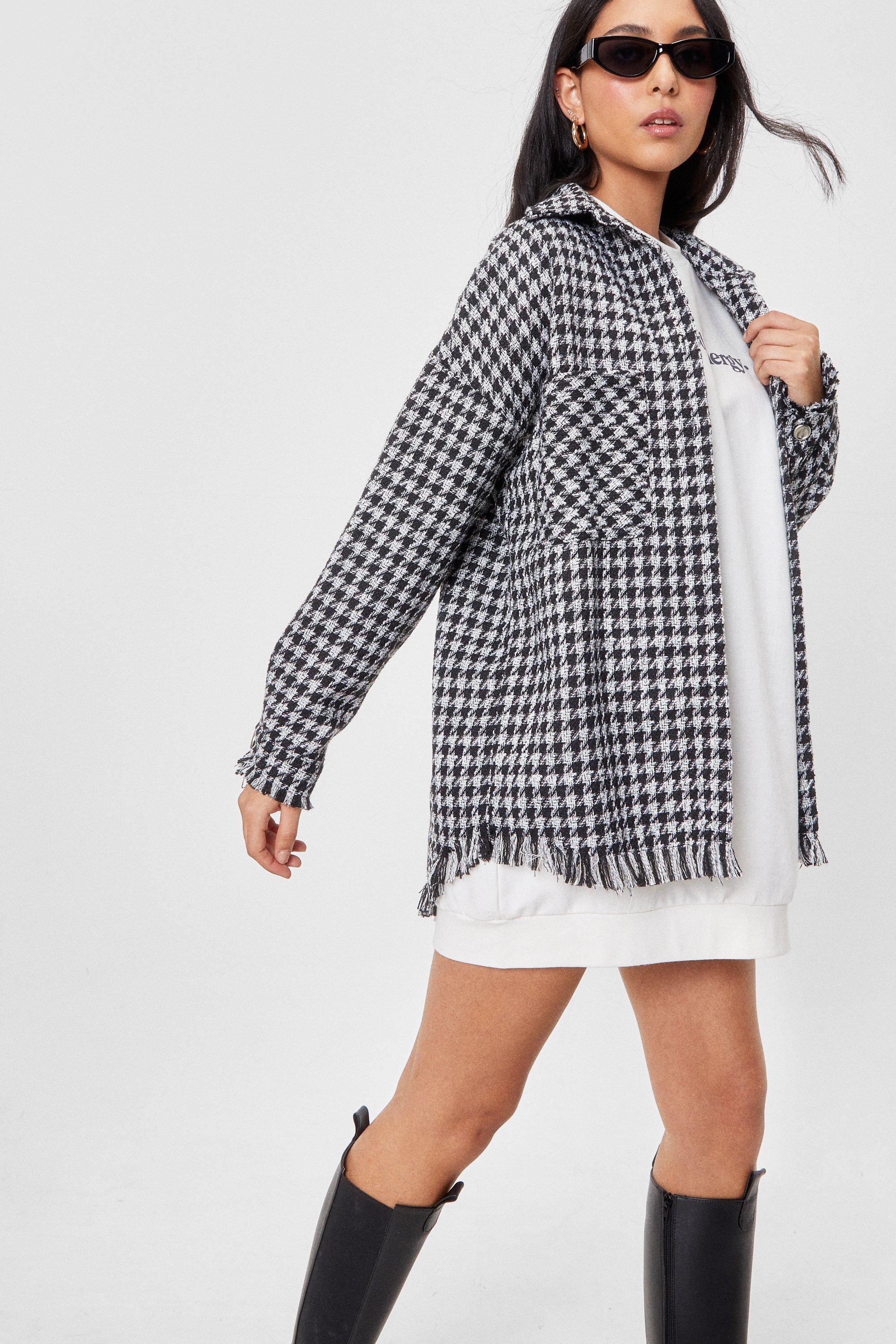 black gingham shacket