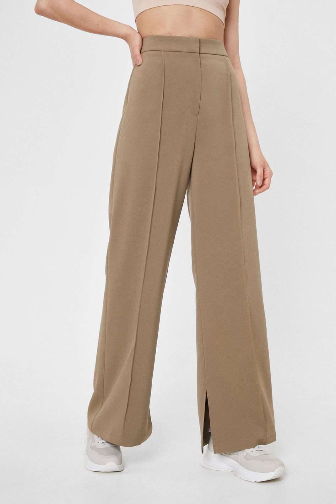 209 Tailored Front Seam Wide Leg Pants image number 2