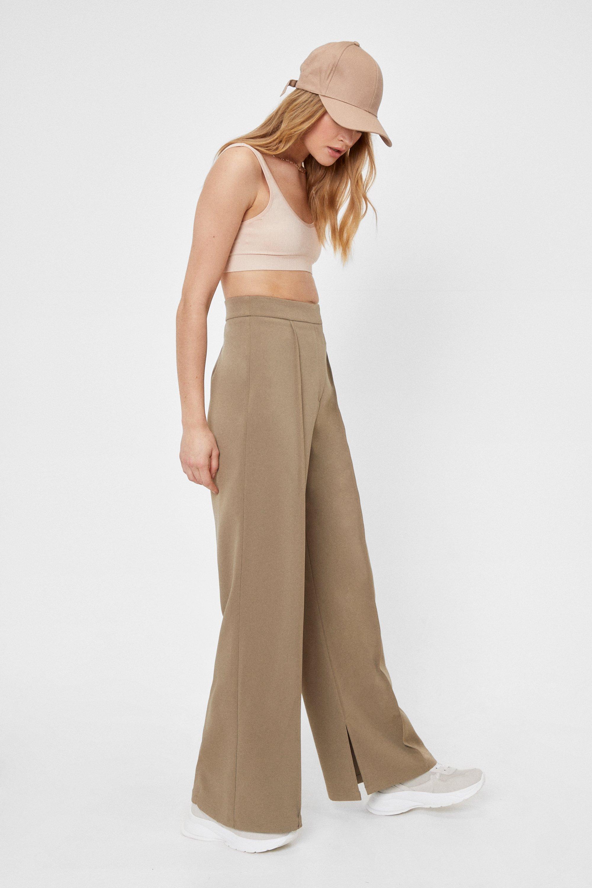 Tailored Wide-Leg Pants