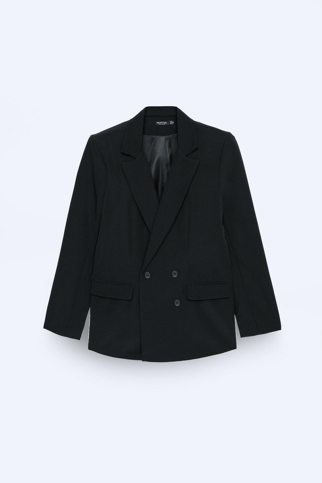 Black Out of Hours Oversized Double Breasted Blazer image number 1