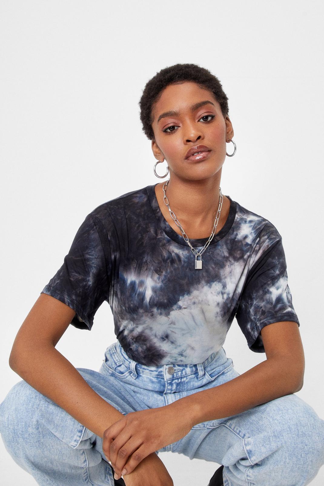 Getcha Groove On Tie Dye Relaxed Tee image number 1