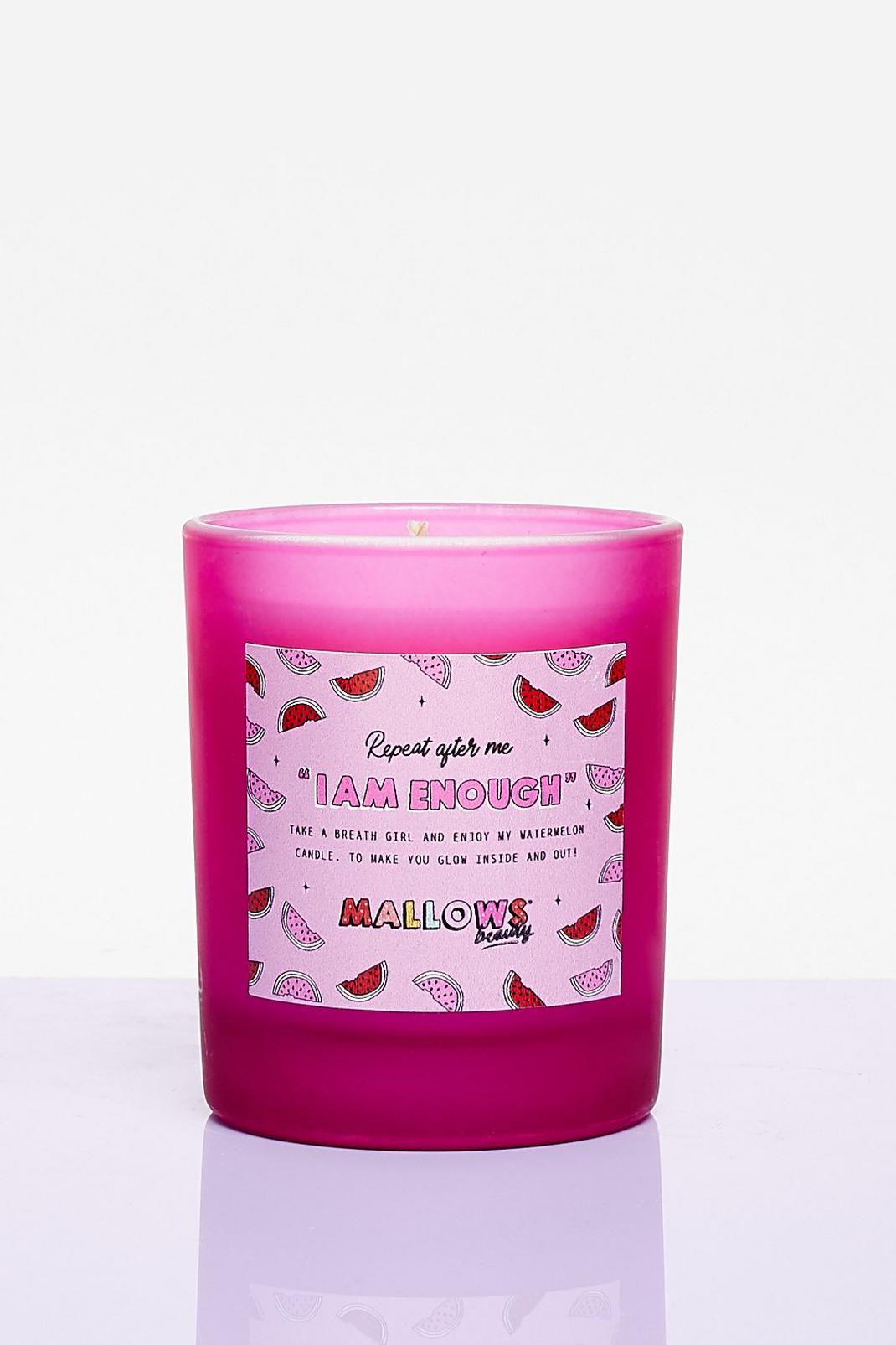 Pink Mallows I Am Enough Watermelon Candle image number 1