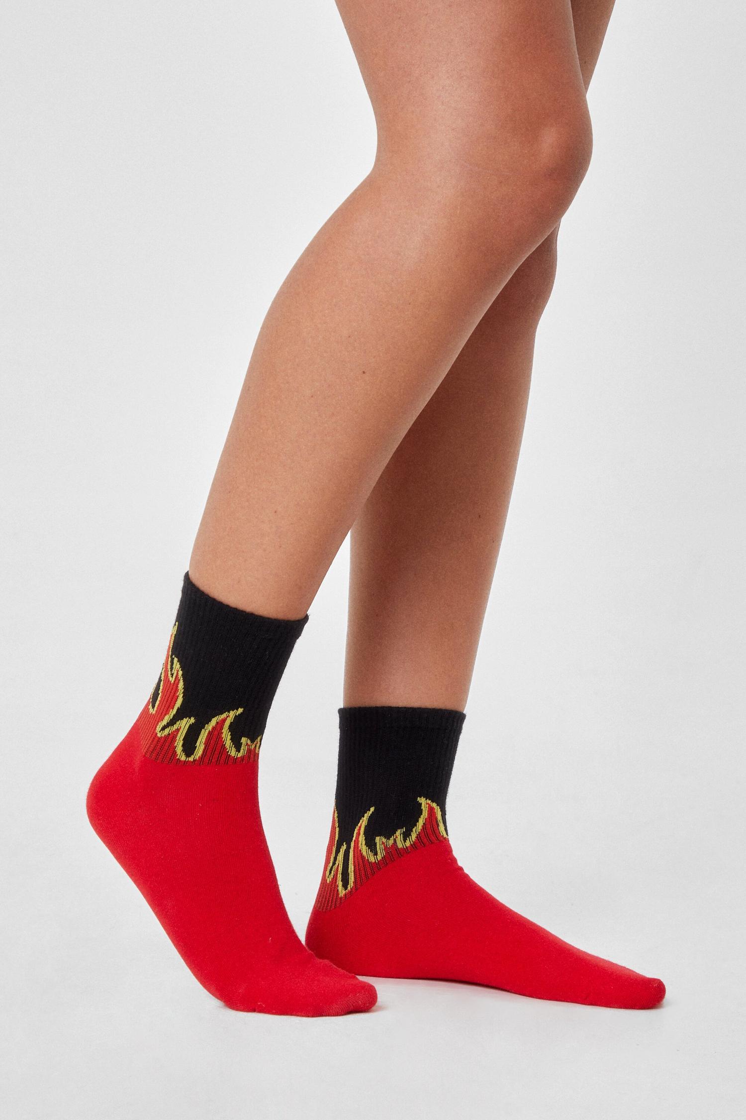 Blow Their Socks Off Graphic Ankle Socks Nasty Gal