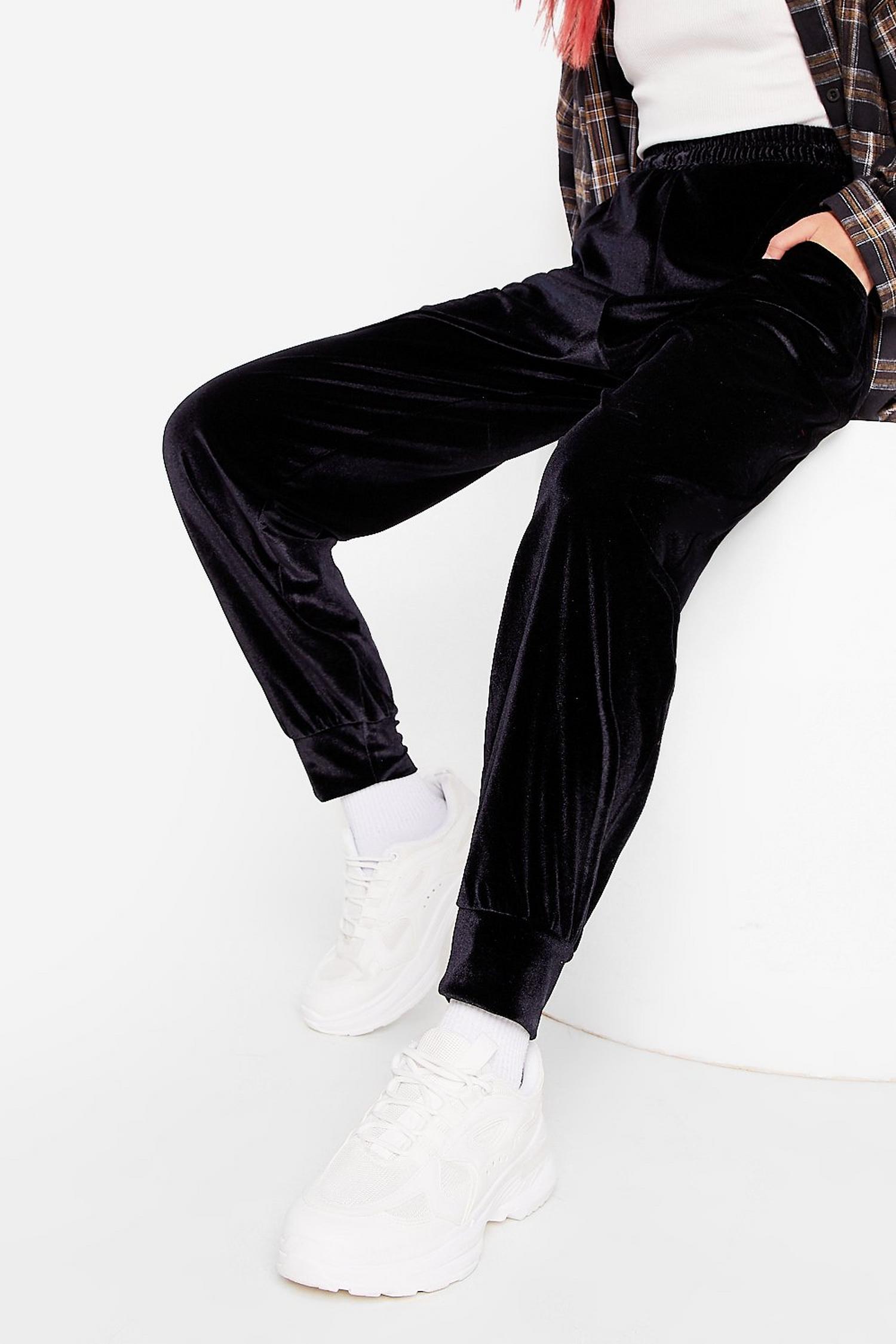 monsoon velvet joggers