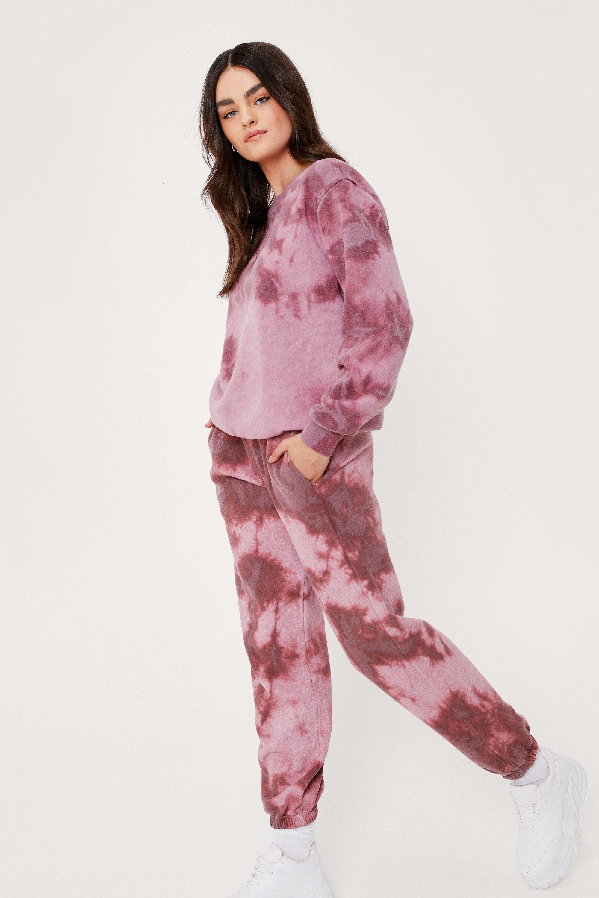 Petite Tie Dye Sweatpants Loungewear Set Nasty Gal