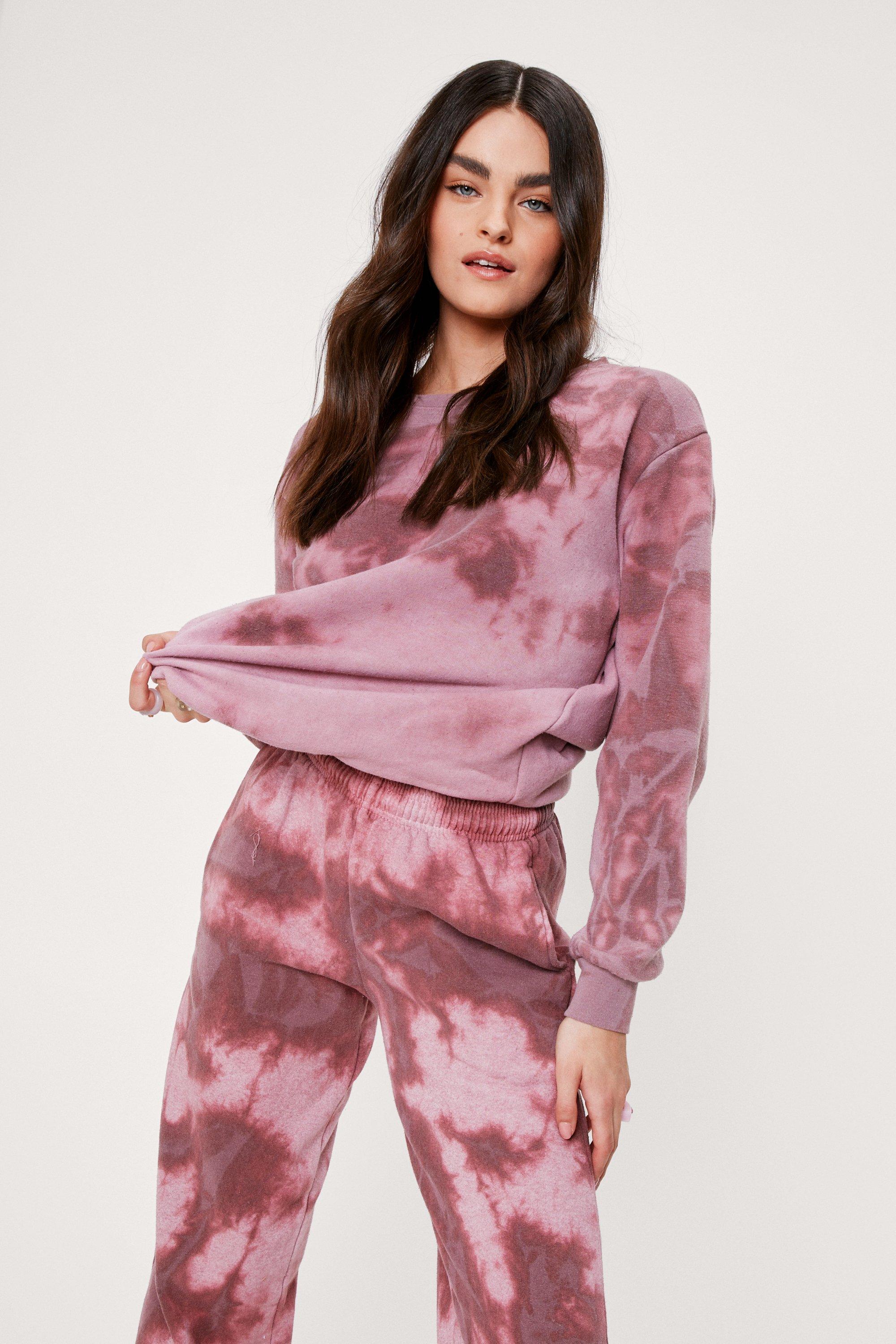 Petite Tie Dye Sweatpants Loungewear Set Nasty Gal