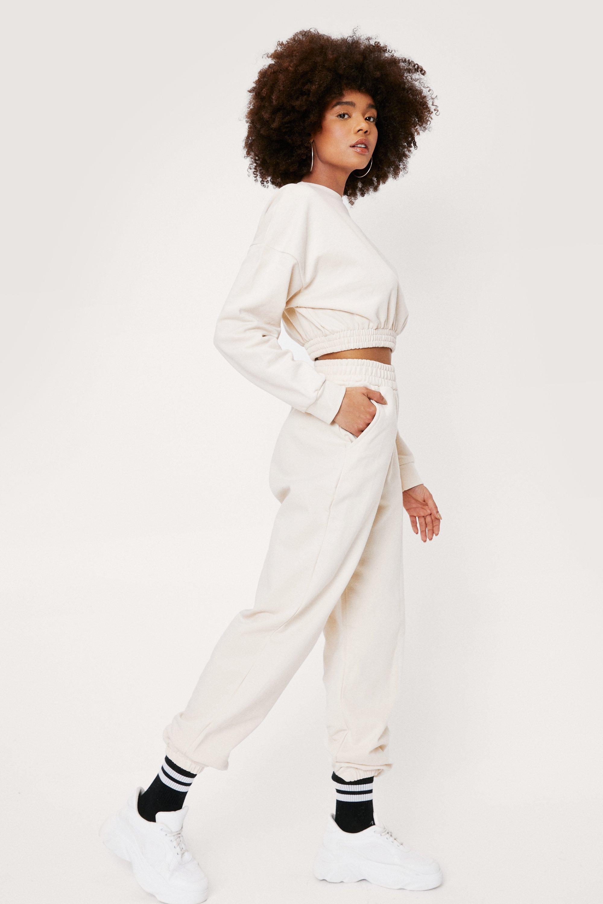 Slouchy Sweatshirt and Joggers Loungewear Set Nasty Gal