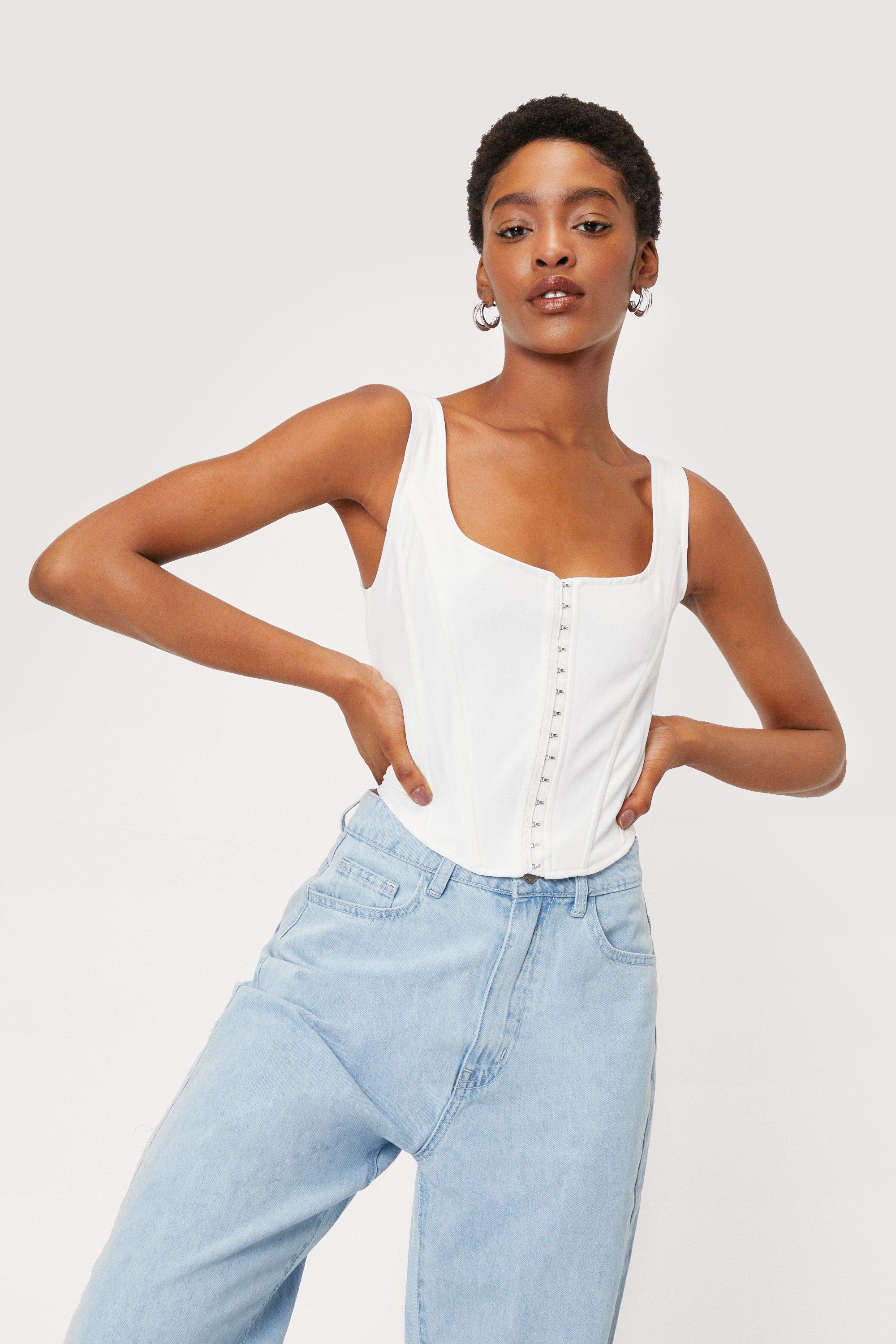 square neckline top