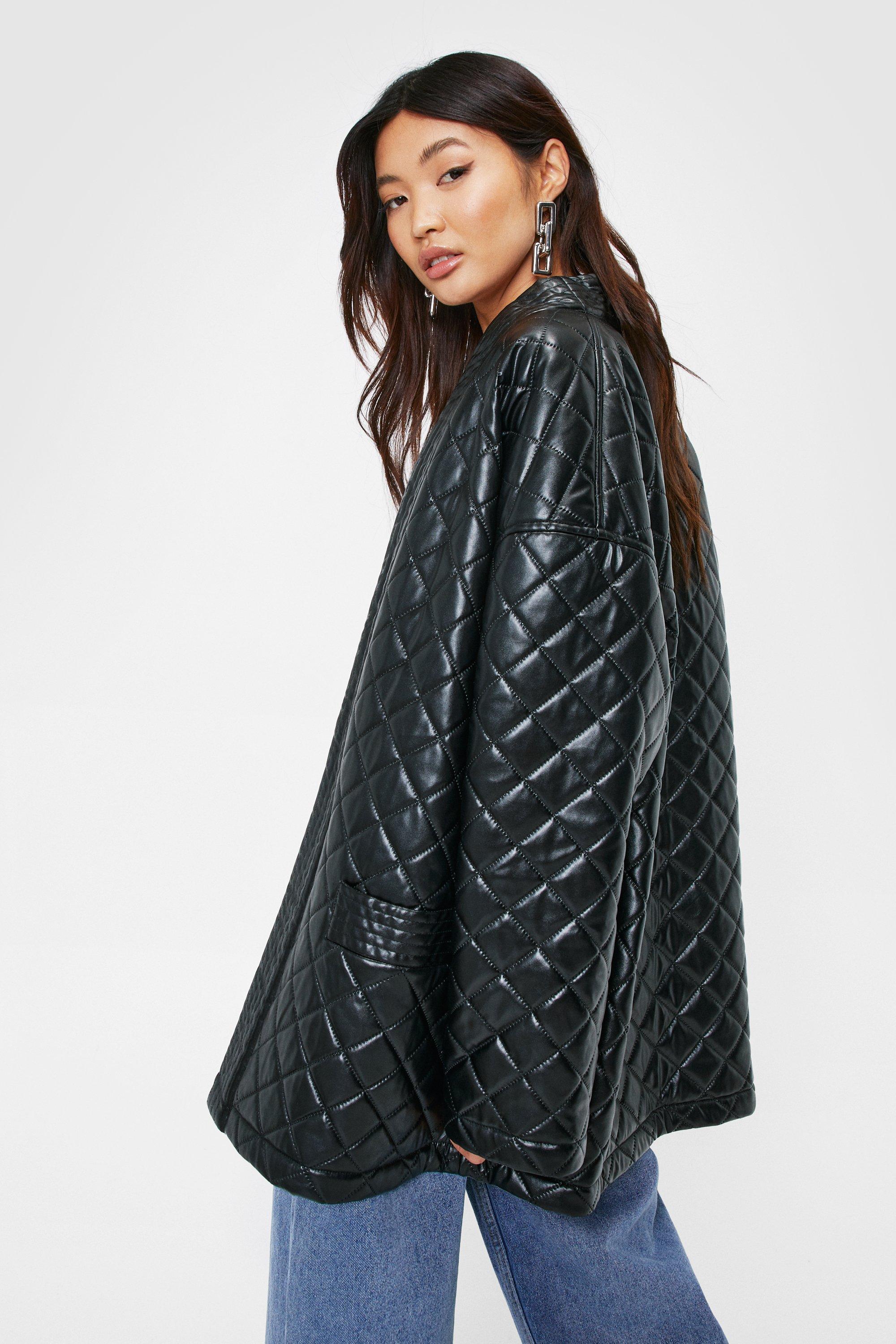 Collarless longline jacket store