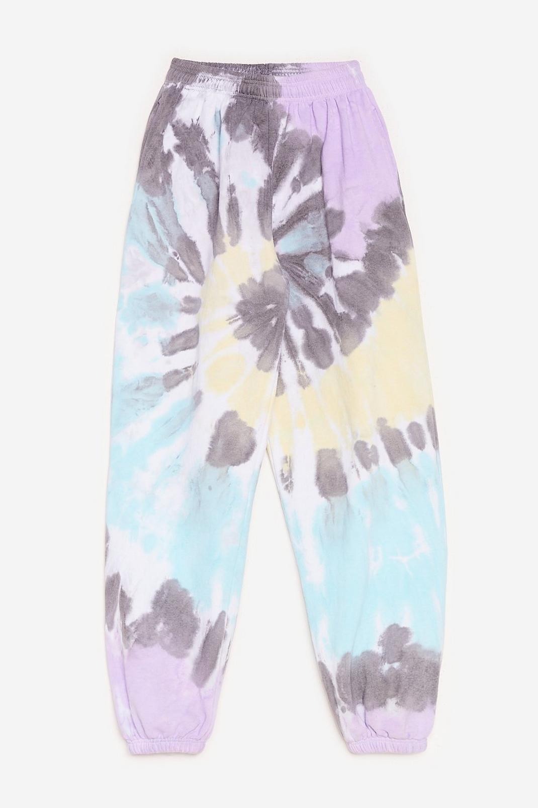 Multi Spiral Outta Control Tie Dye Joggers image number 1