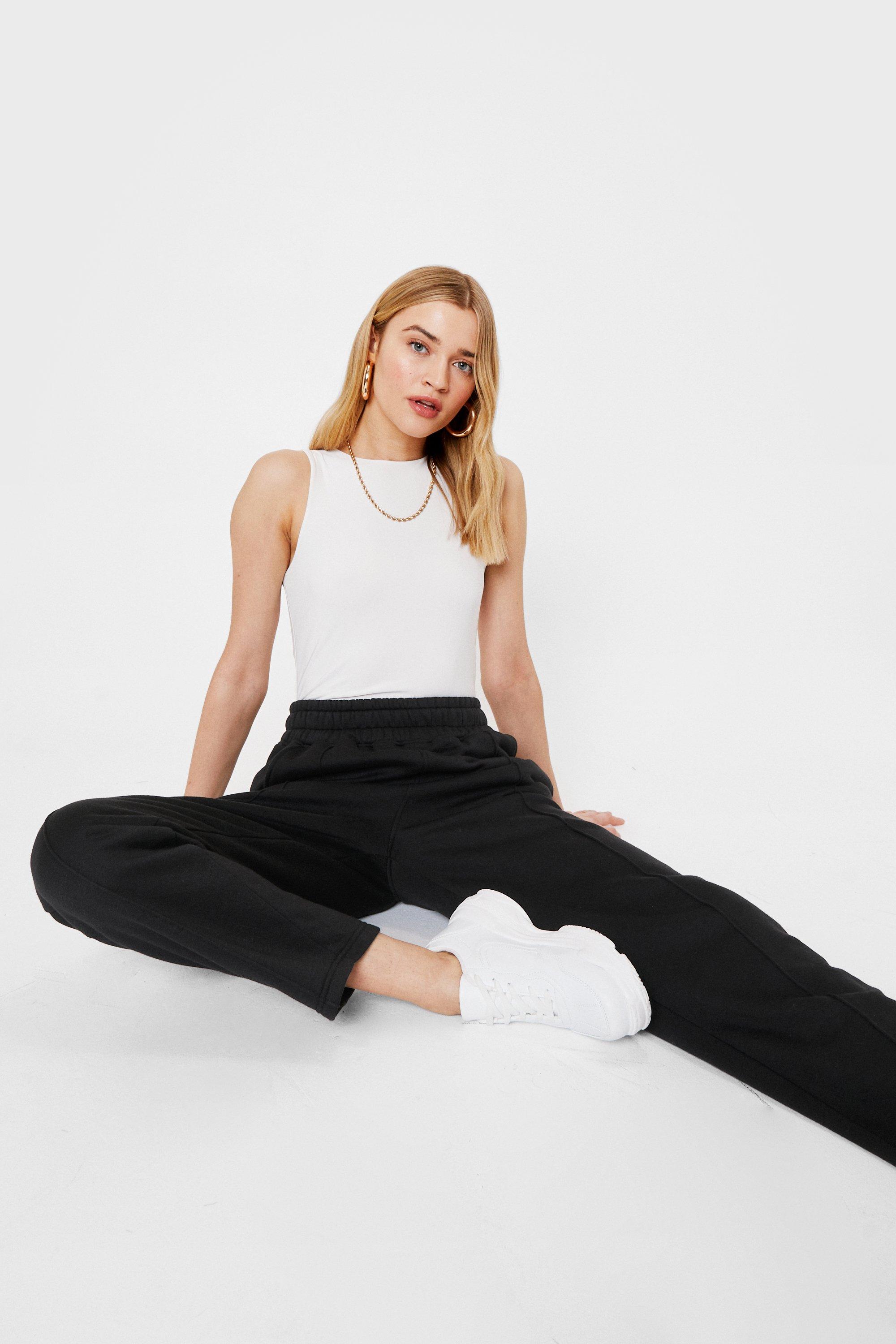 Gina Tricot BASIC STRAIGHT SWEATPANTS - Tracksuit bottoms - light