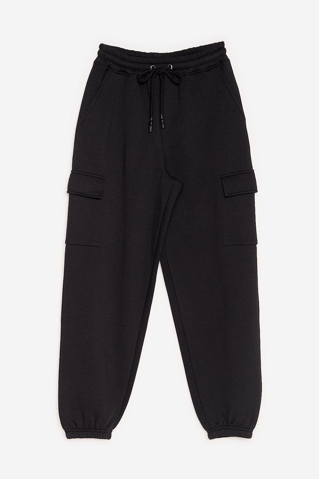 high waisted cargo joggers