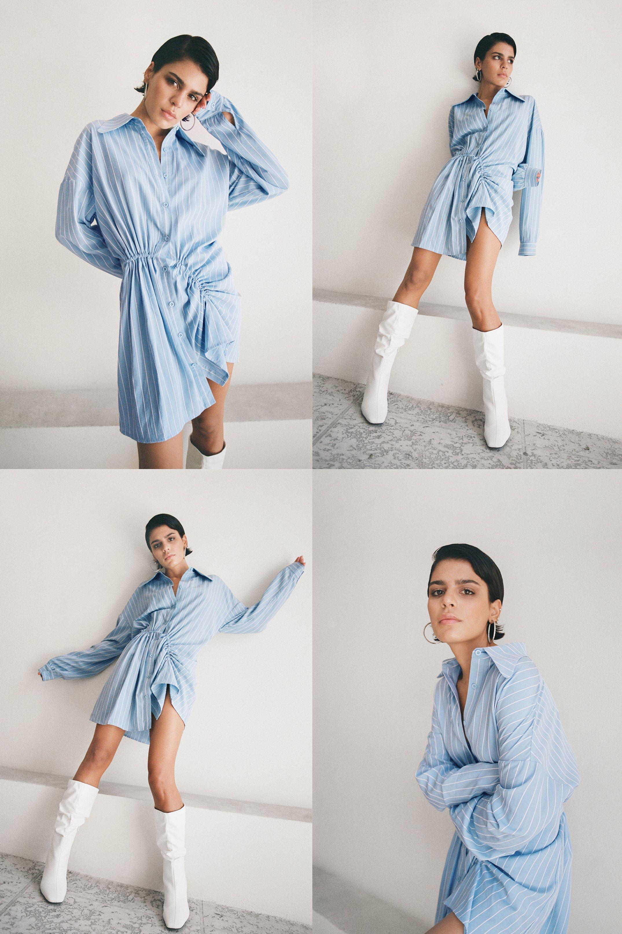 Asymmetrical Shirt Dress