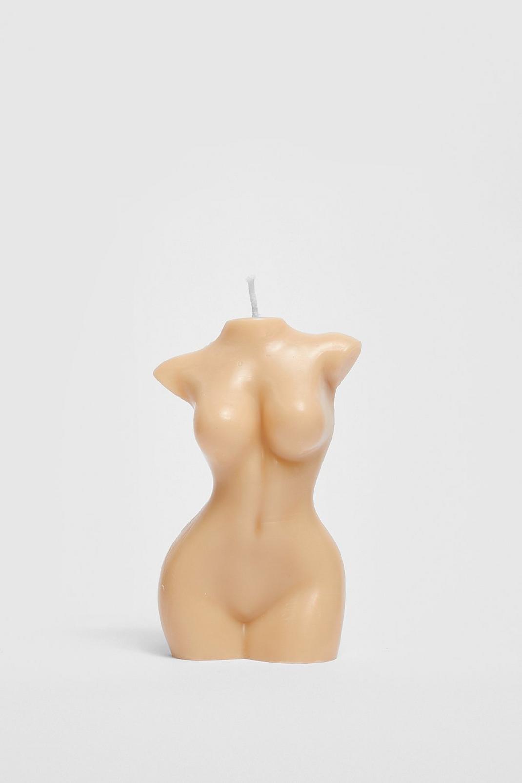 Beige Female Figure Soy Wax Candle image number 1