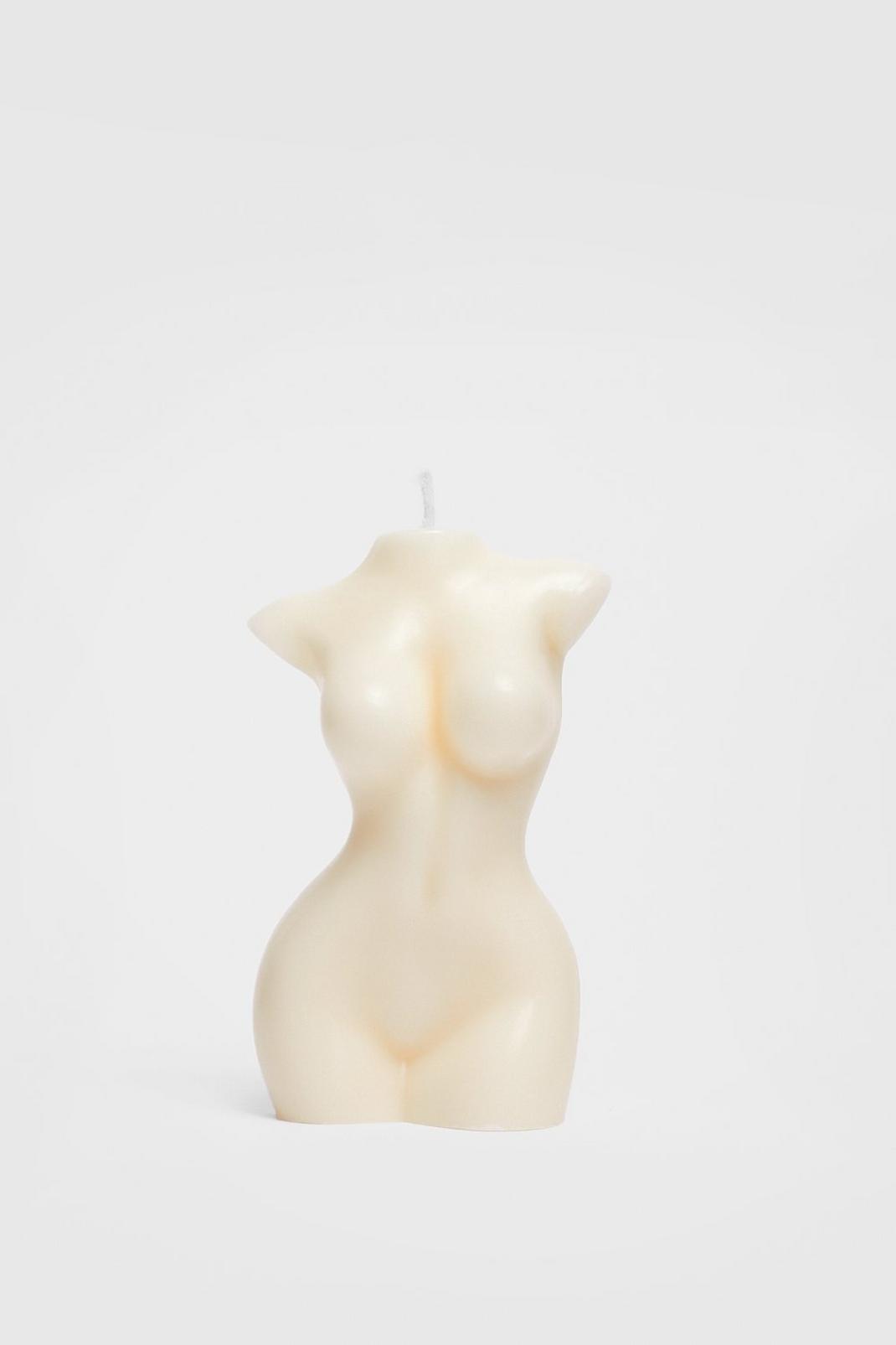 White Female Figure Soy Wax Candle image number 1