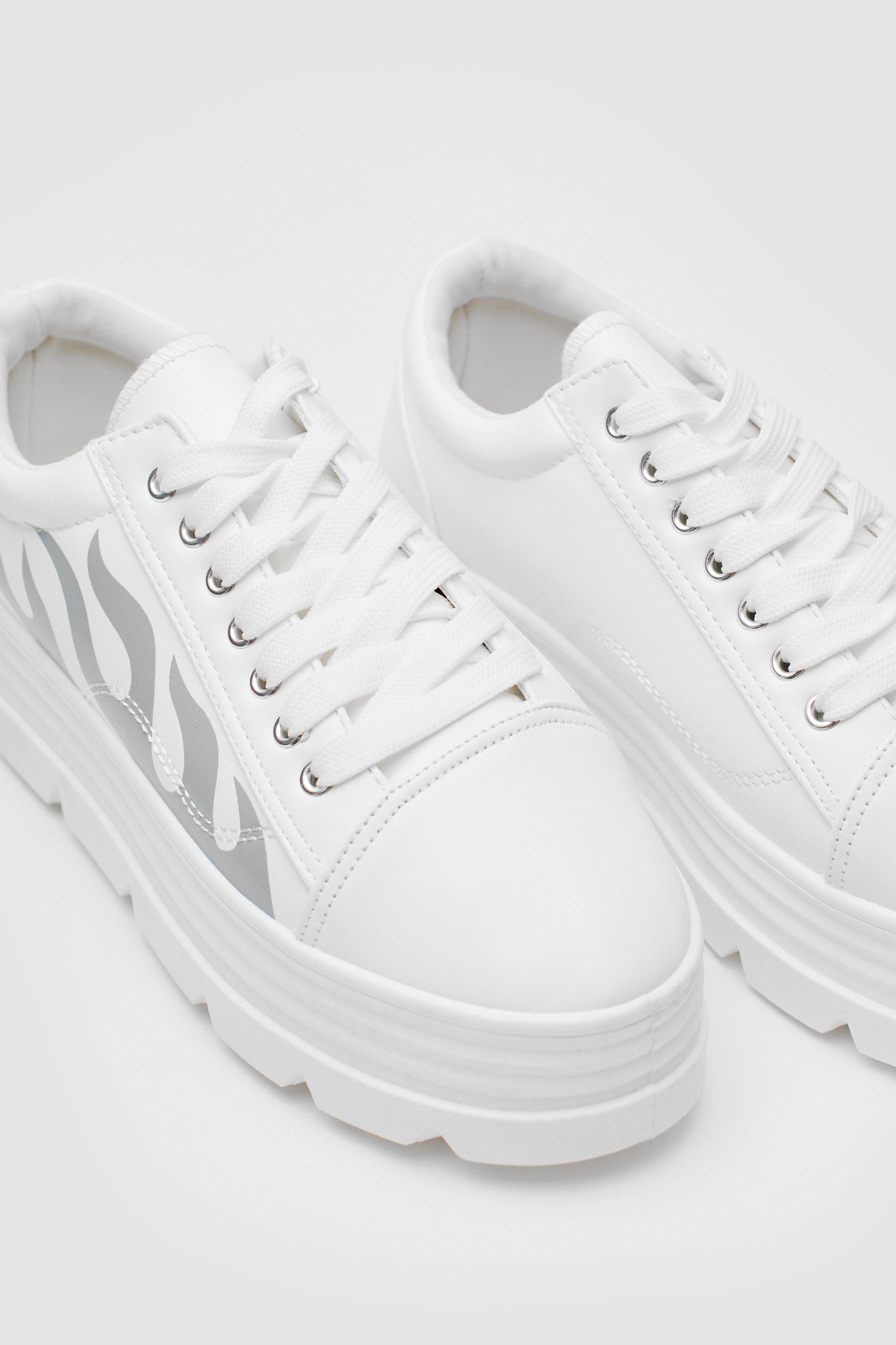 Nasty gal clearance white trainers