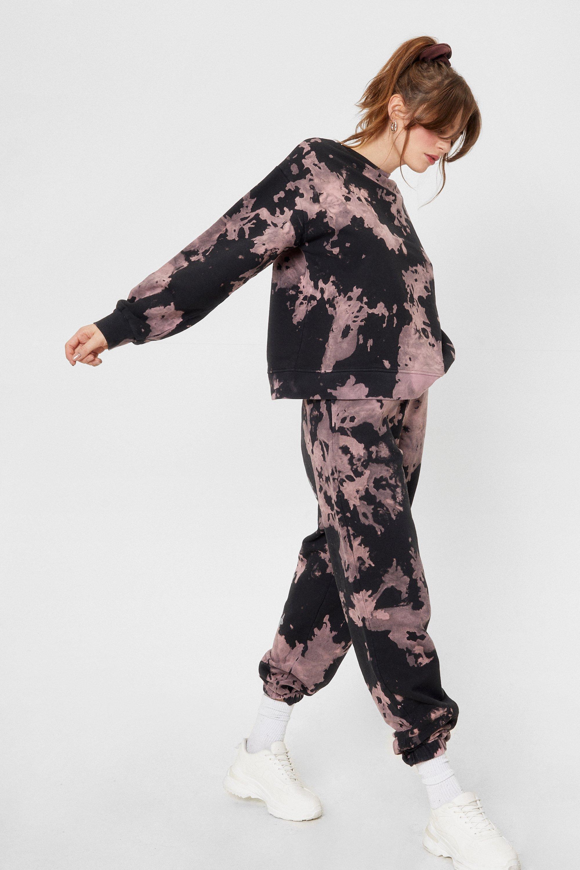 Tie dye sweatshirt discount and pants set