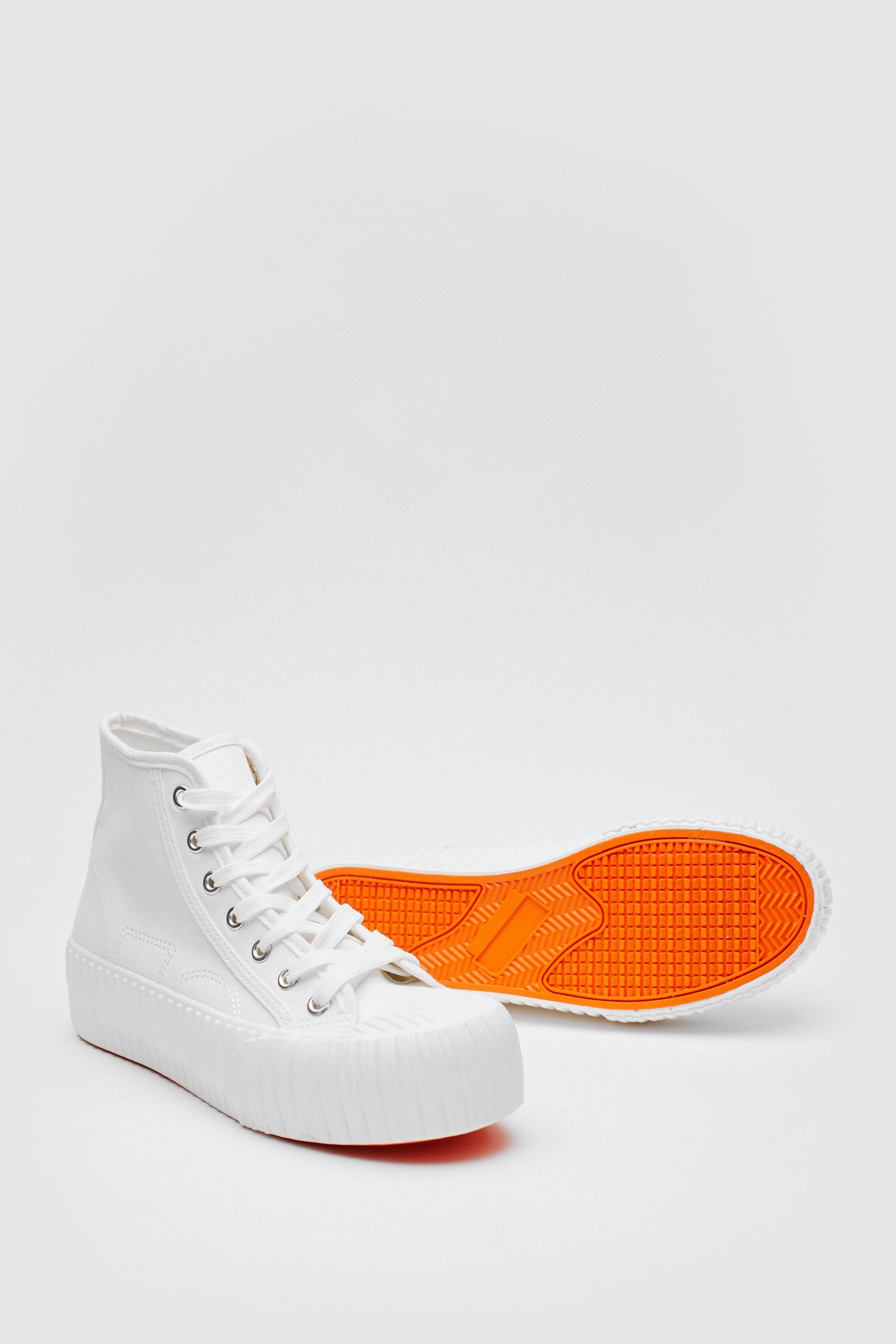 Nasty gal hot sale white sneakers