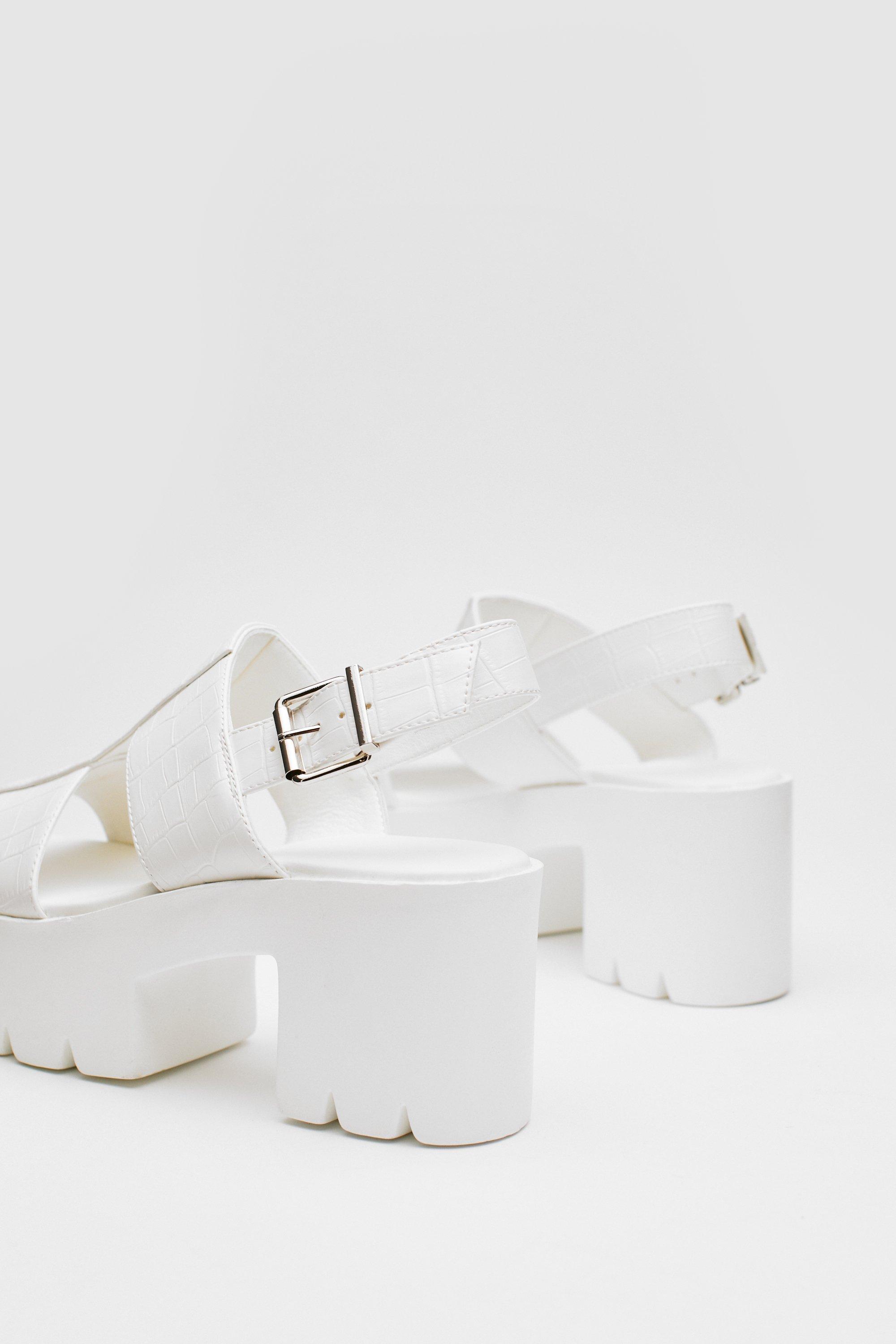 Nasty gal white online sandals