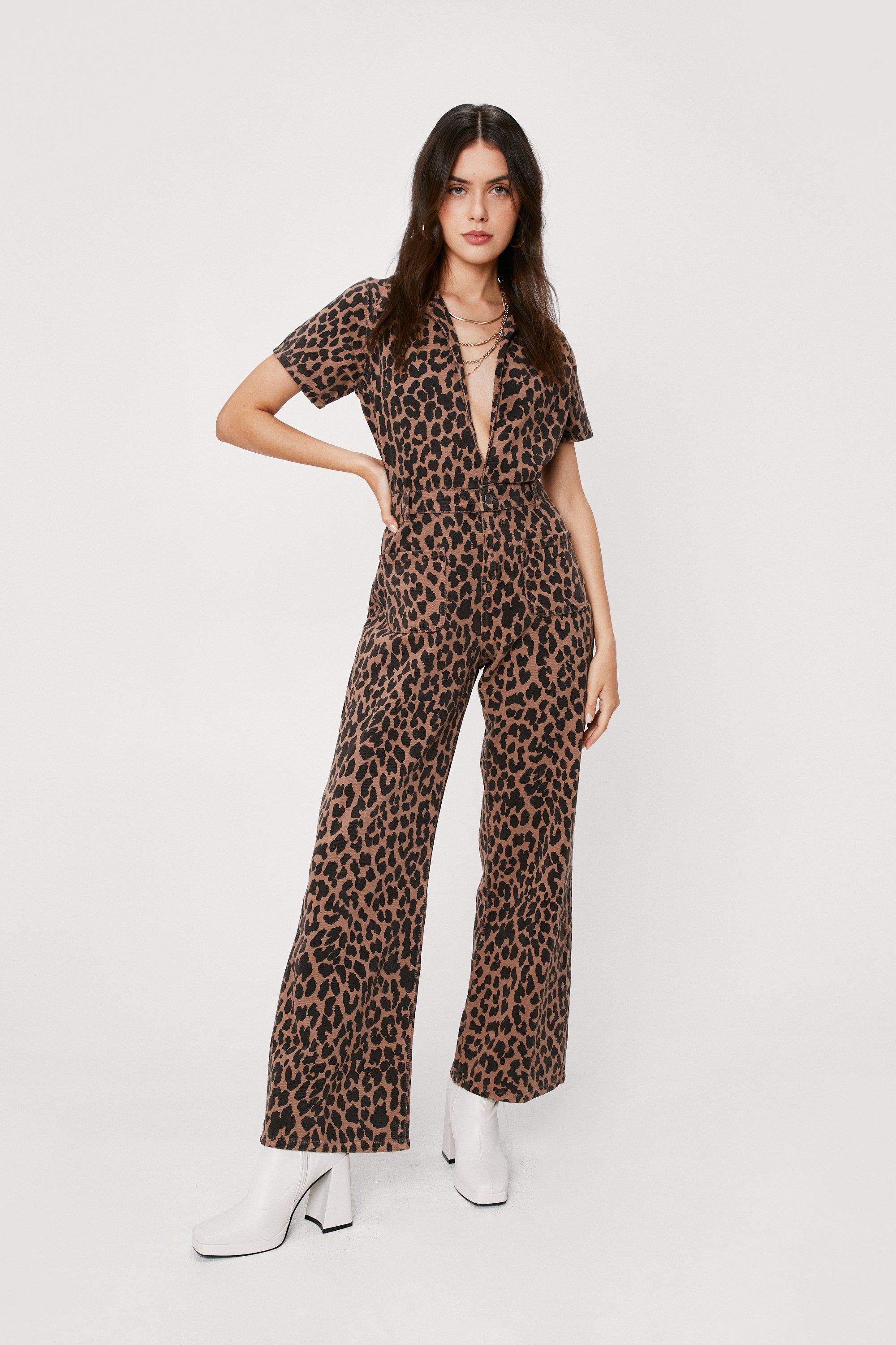 leopard pantsuit