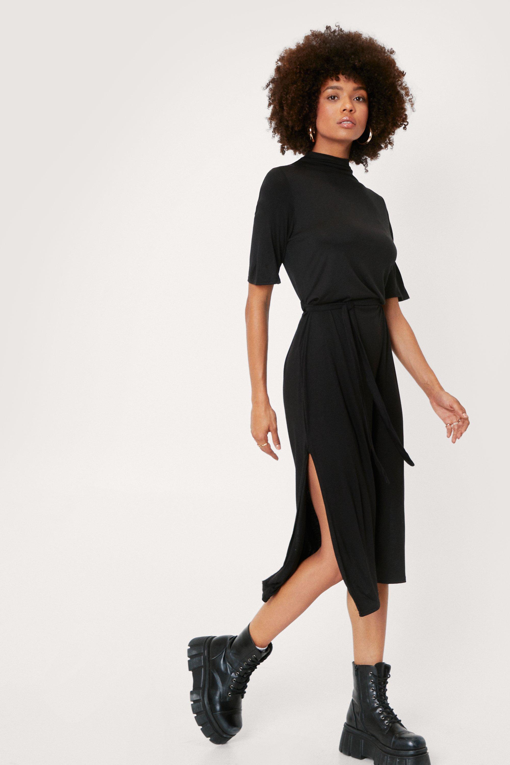 tee bt belted midi dress