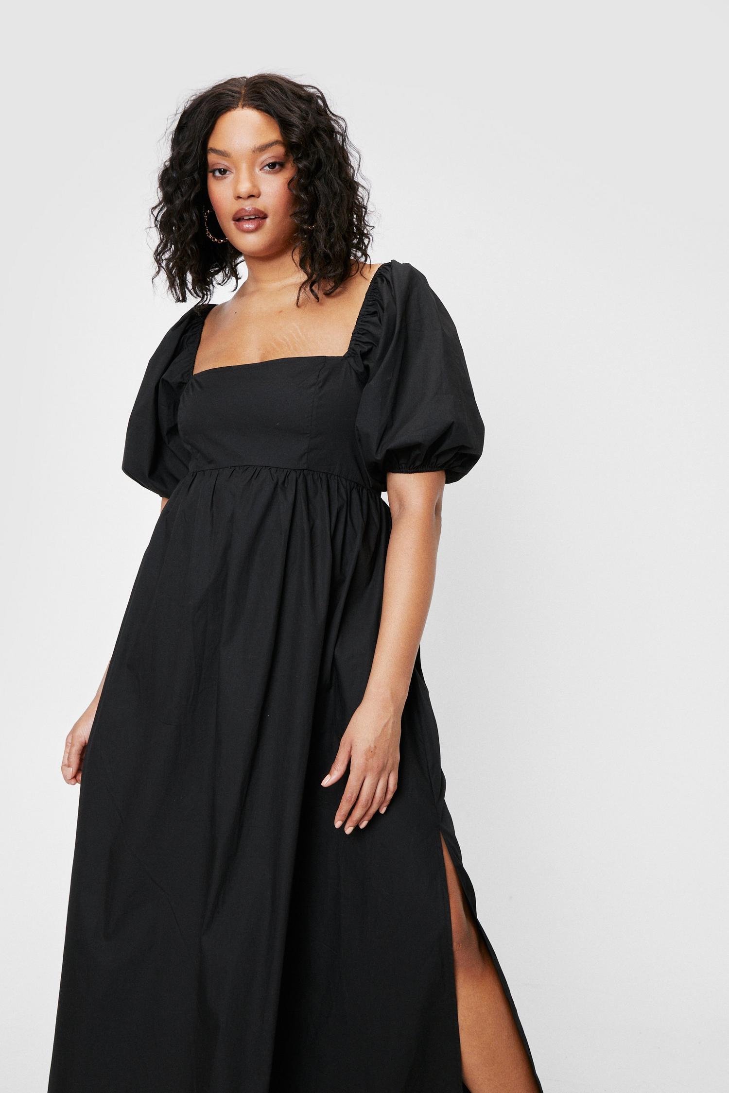 long puff frock