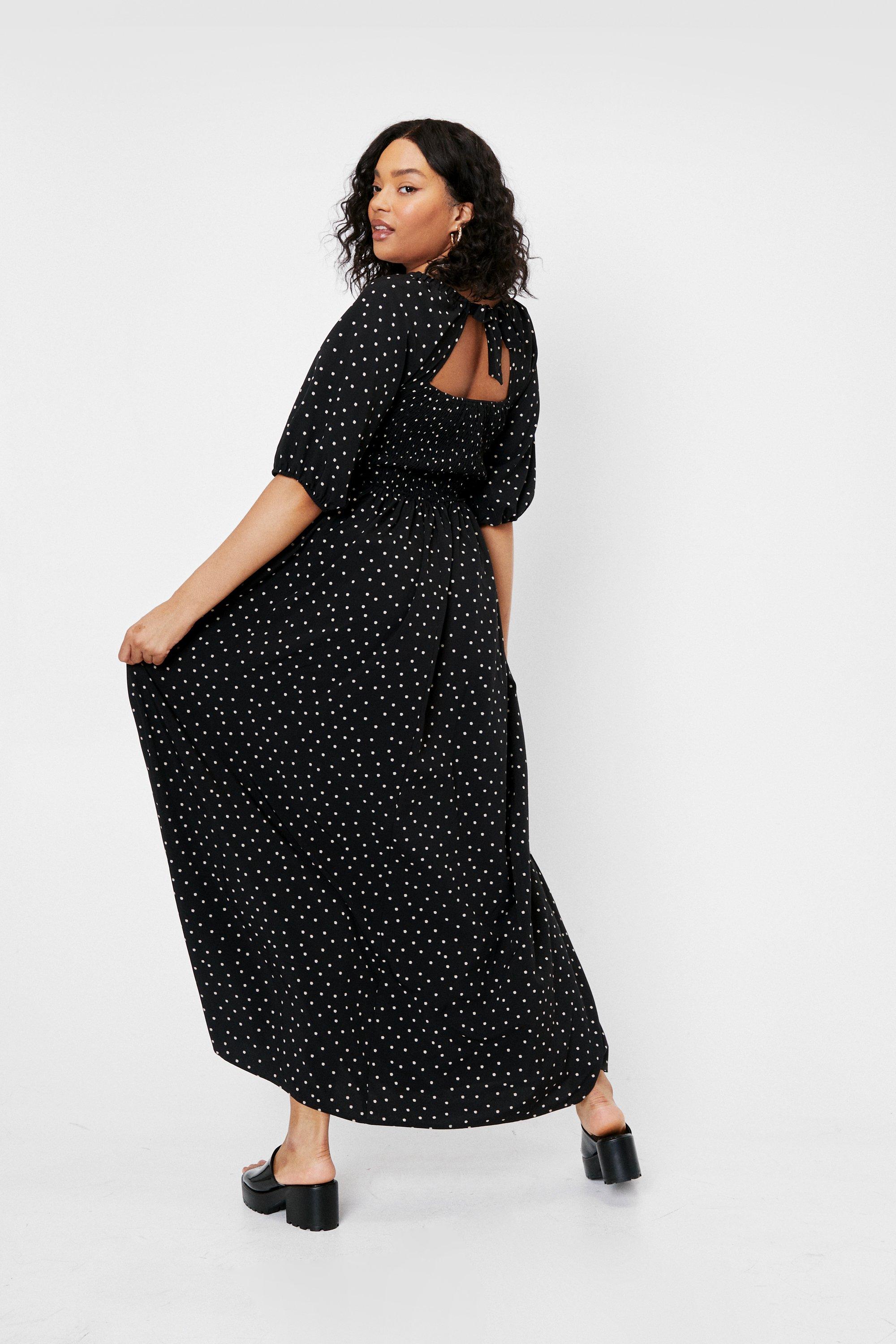 Plus size outlet spotty dress