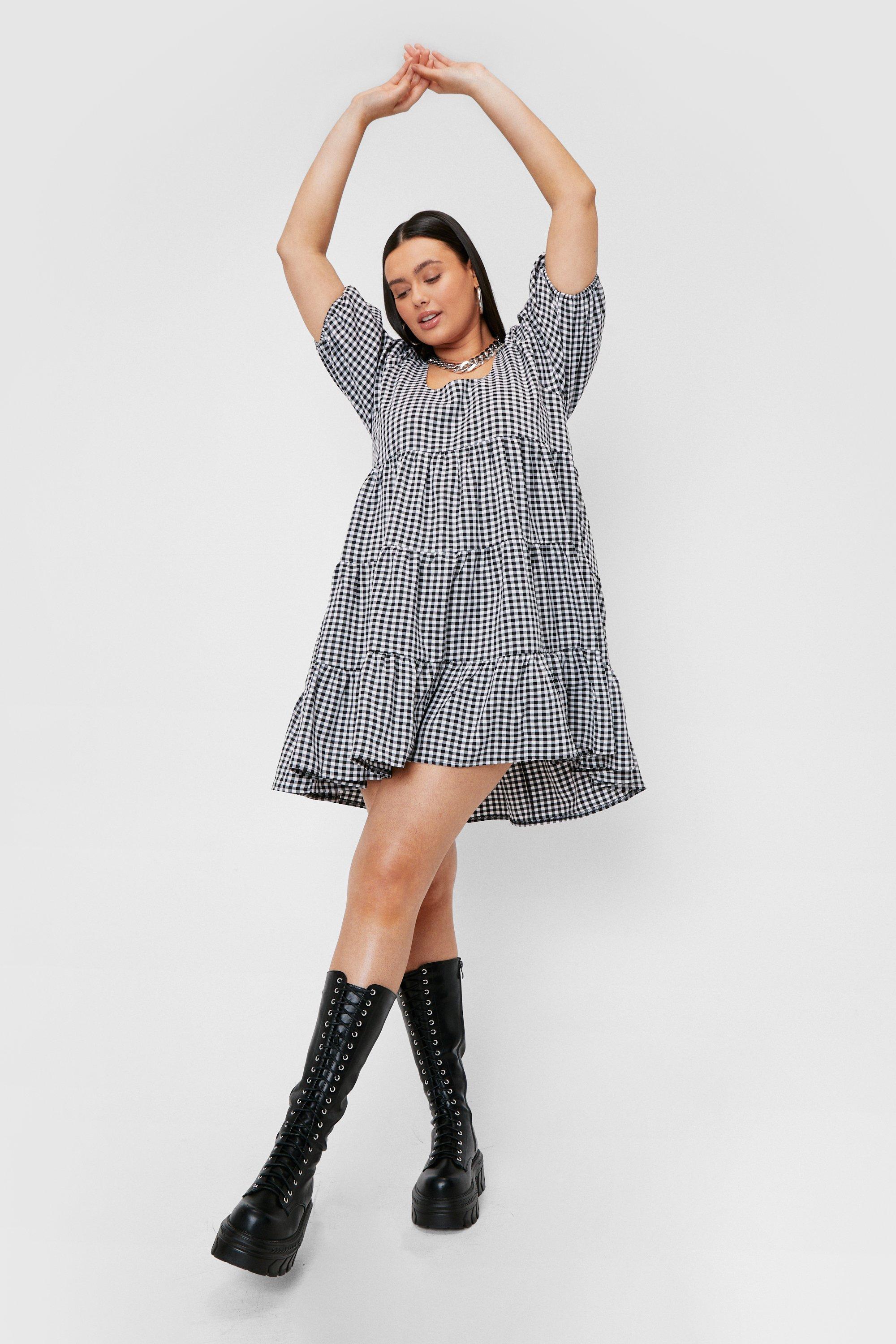 nasty gal tiered dress