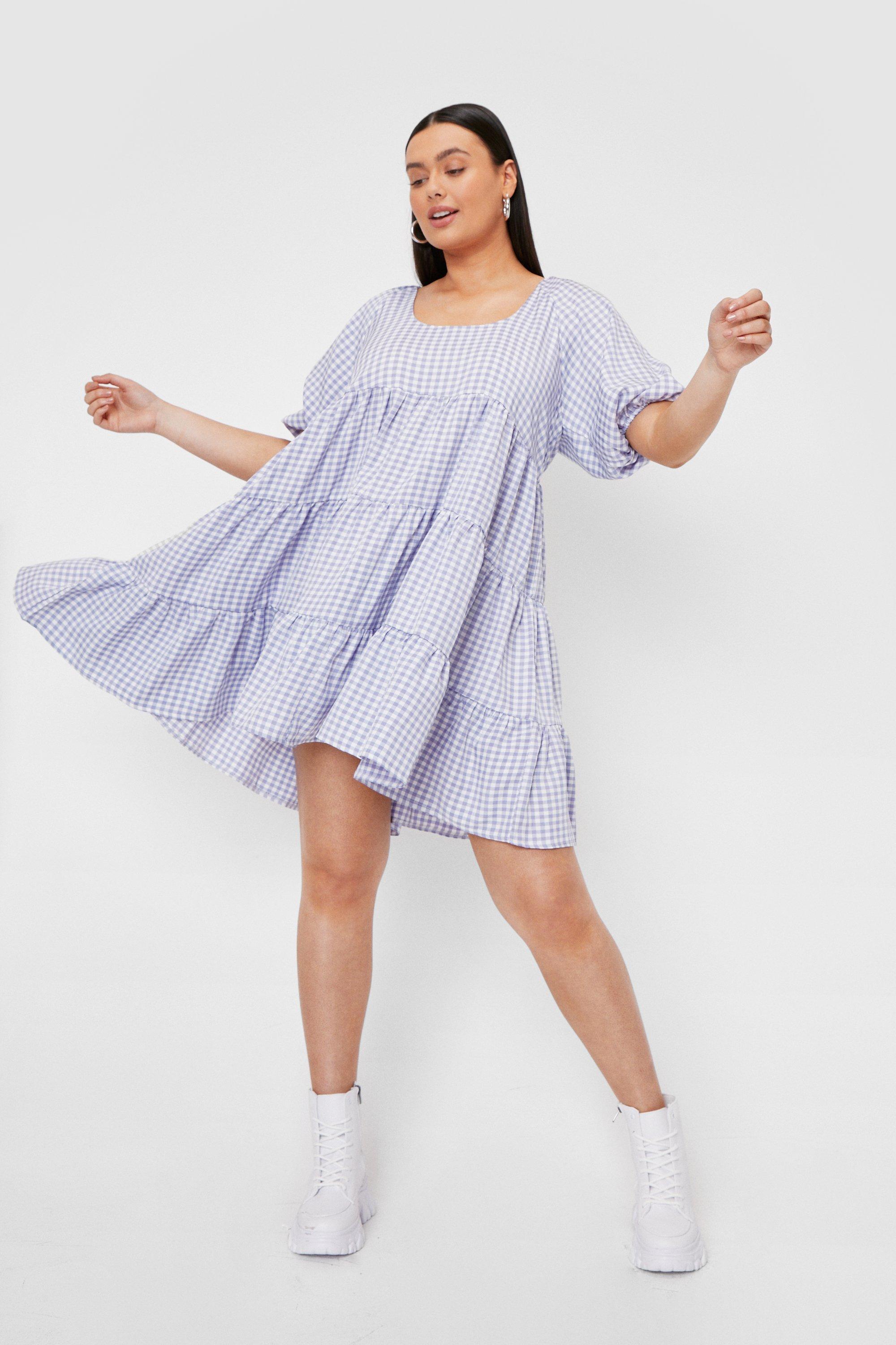 Nasty gal hot sale gingham dress