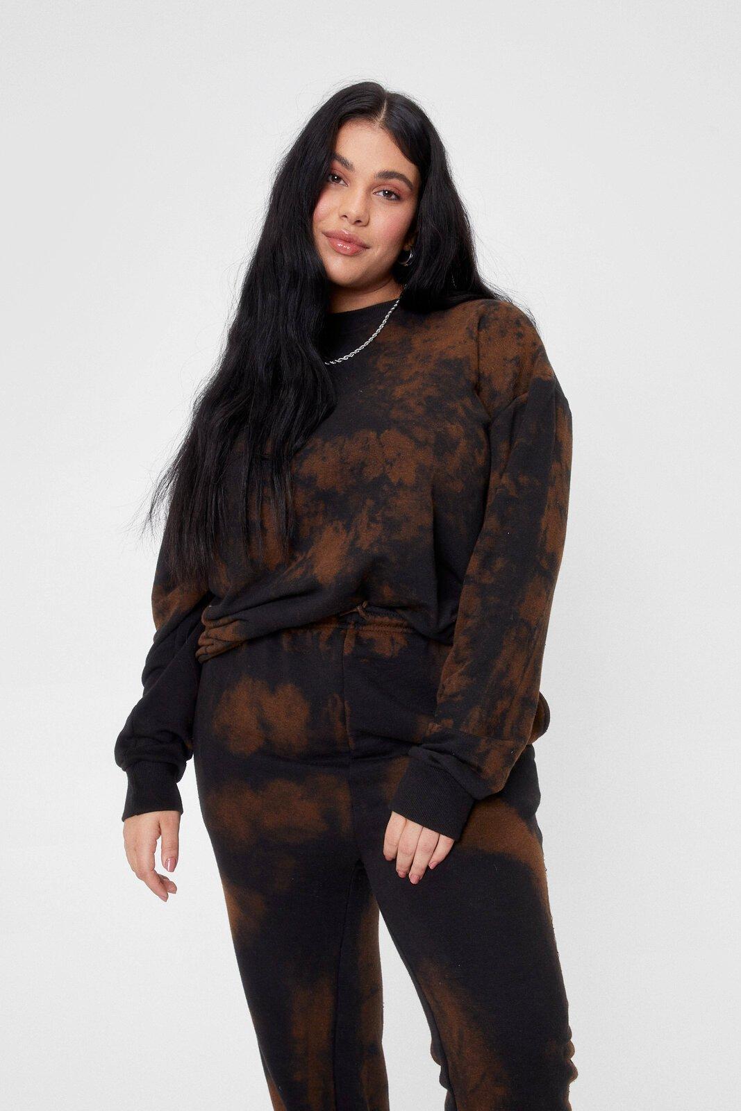 Plus size tie dye best sale sweat suit