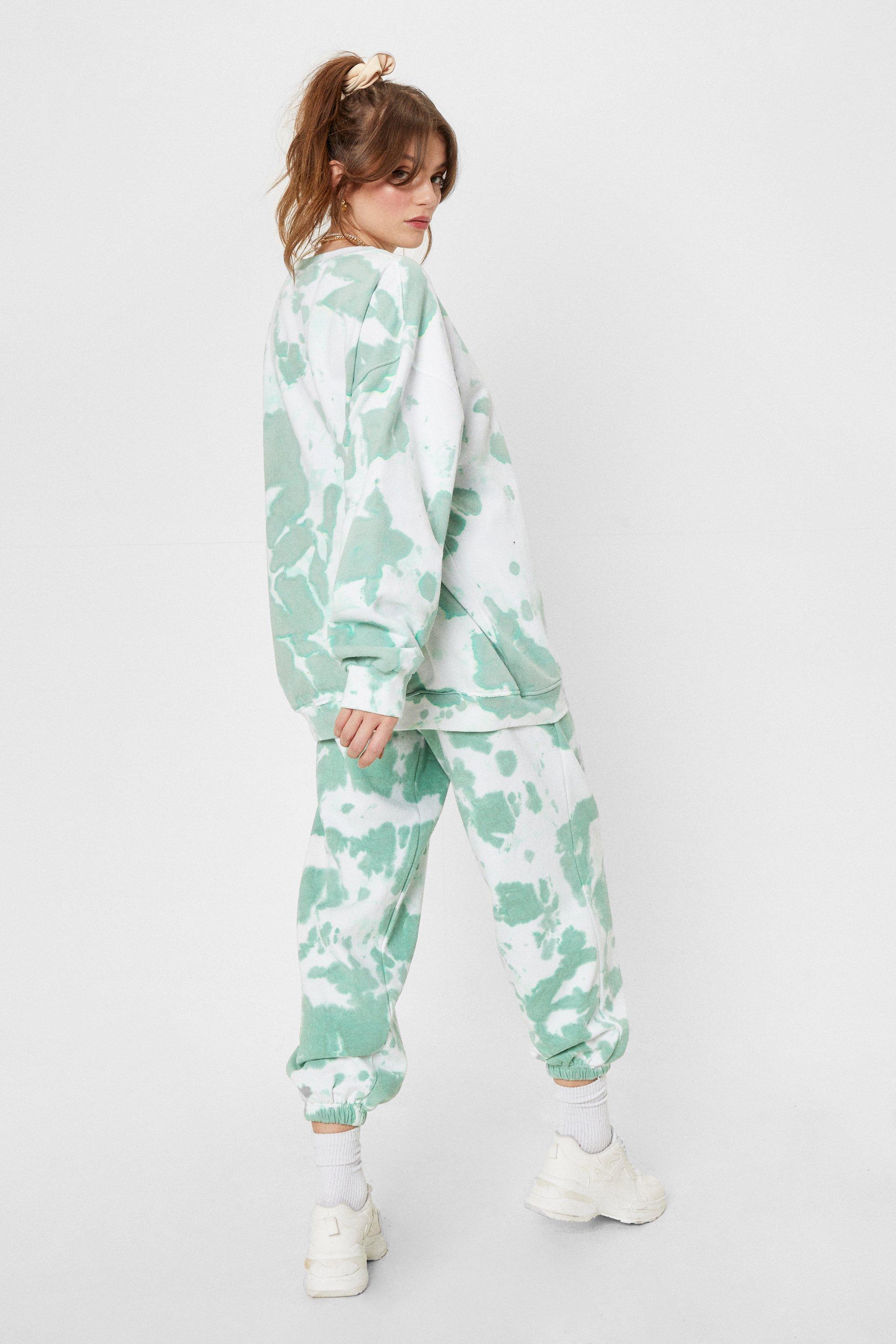 Oversized tie dye sweatsuit new arrivals