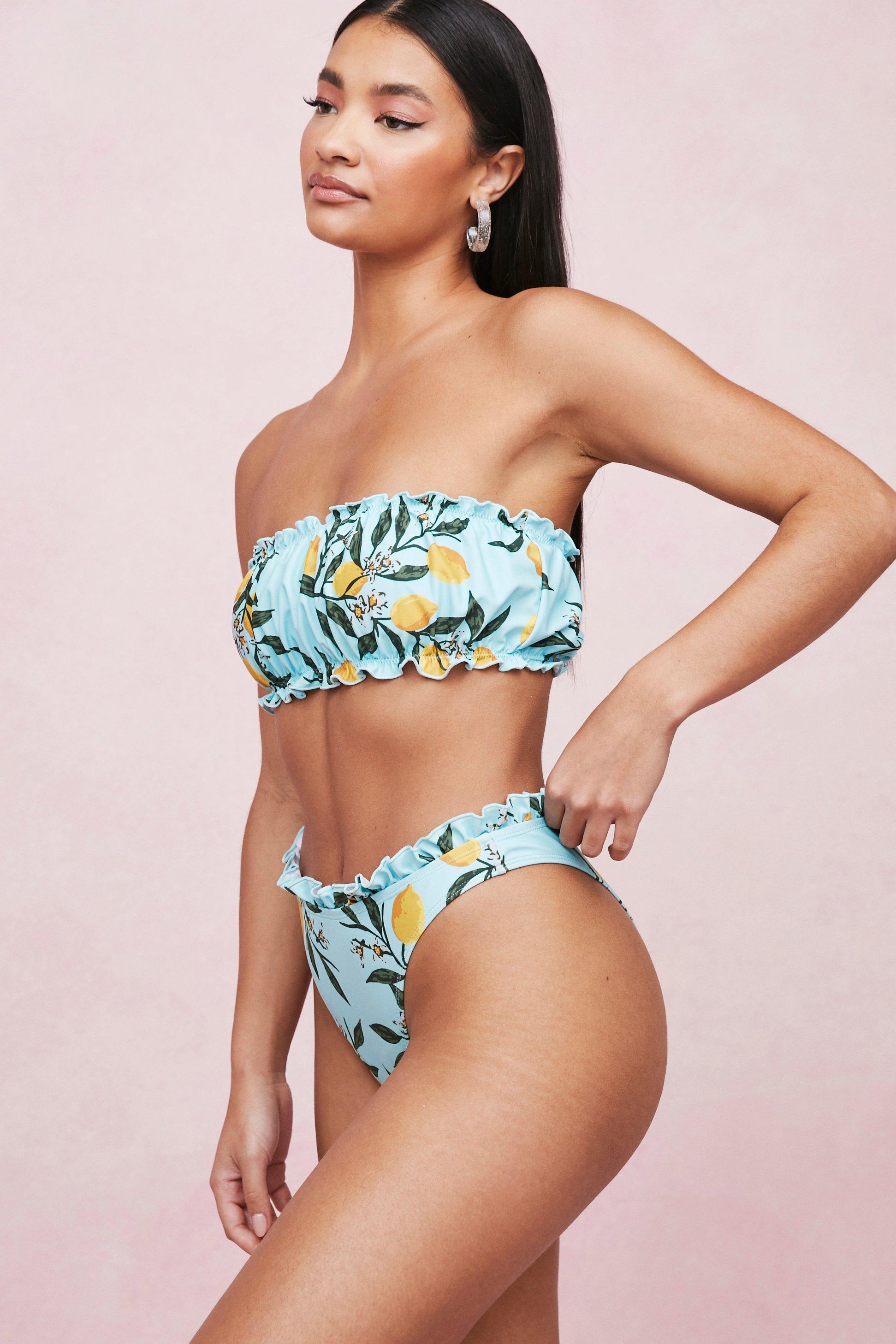 nasty gal lemon bikini