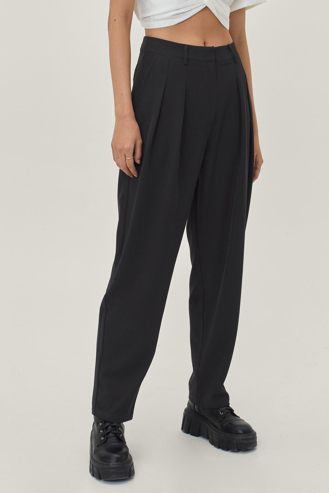 105 Pleated Tailored High Waisted Wide Leg Pants image number 2