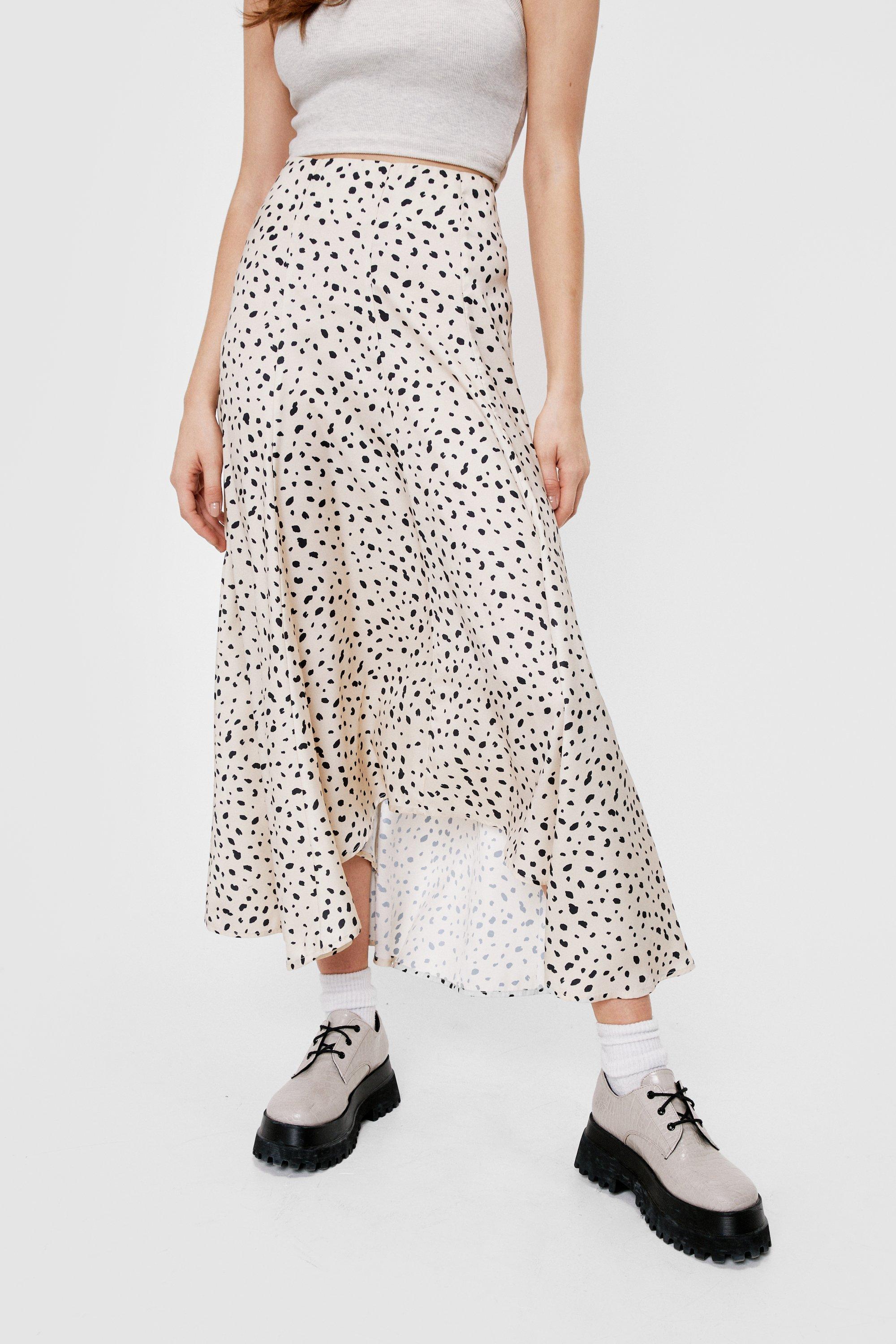 Nasty gal shop white midi skirt