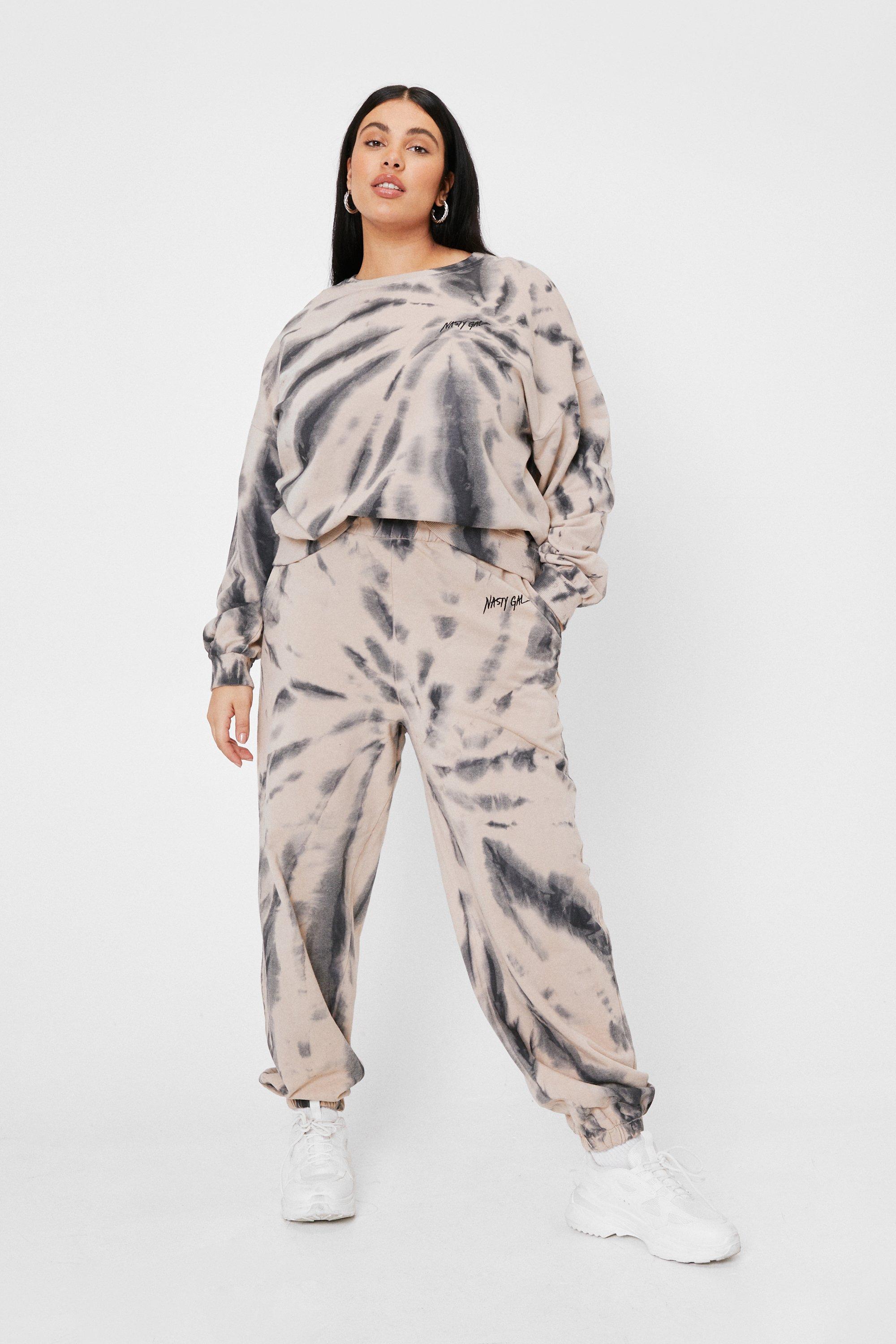 tie dye tracksuit plus size