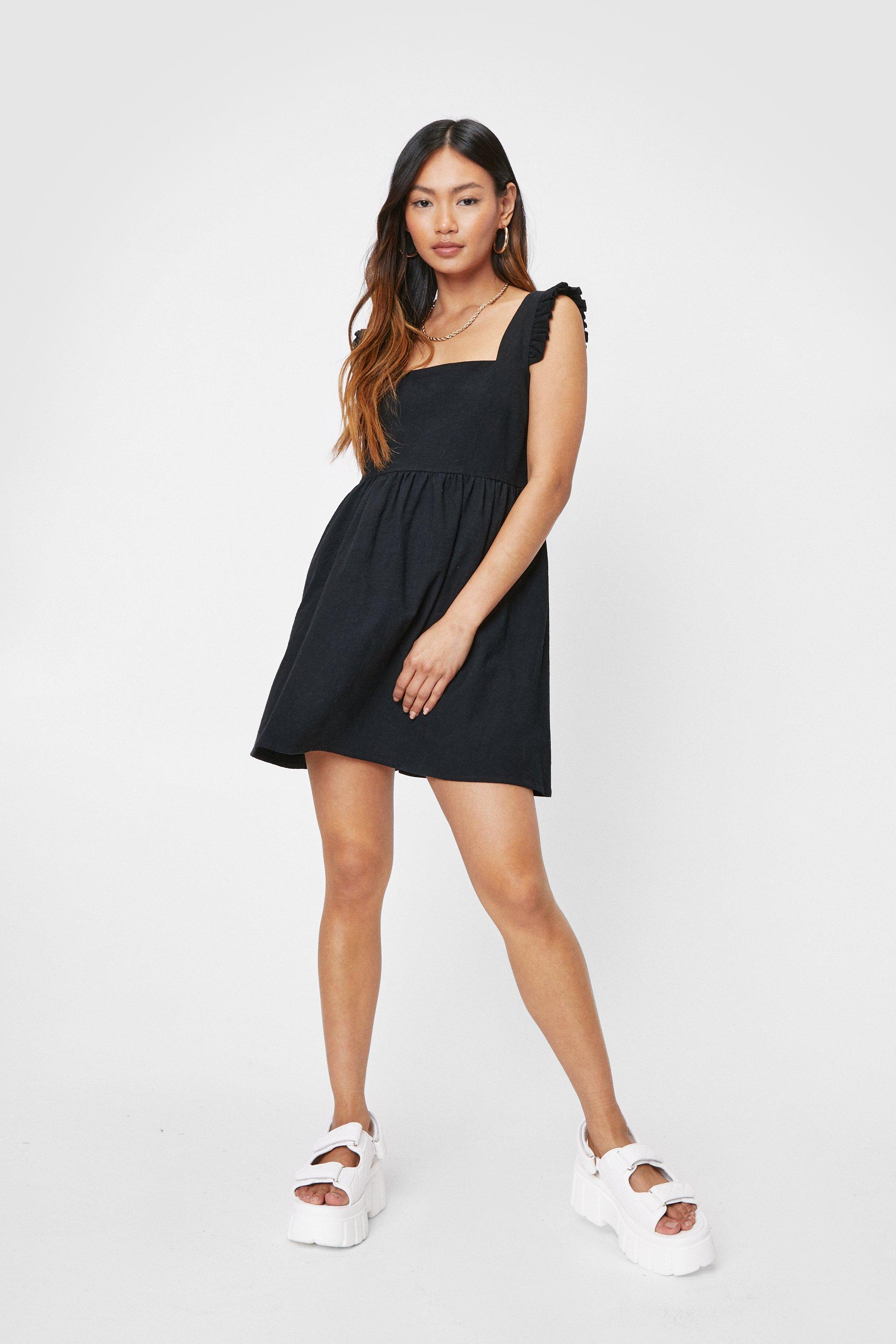 Robe babydoll courte sales