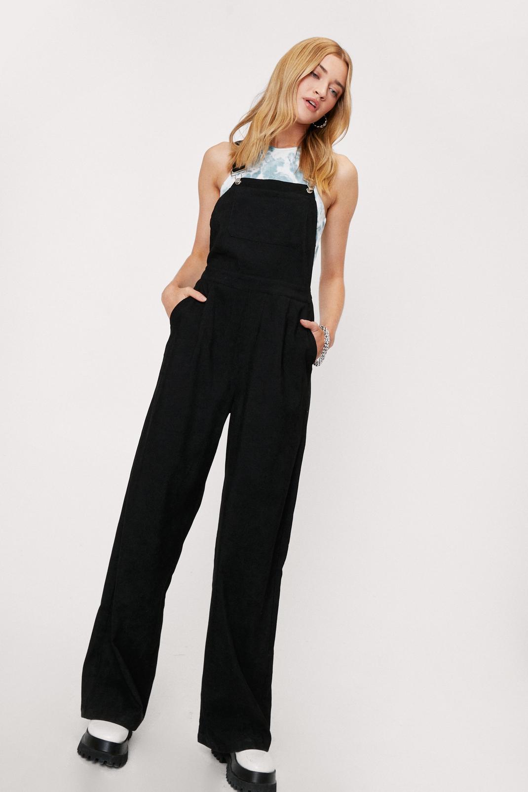 Corduroy Relaxed Wide Leg Overalls | Nasty Gal