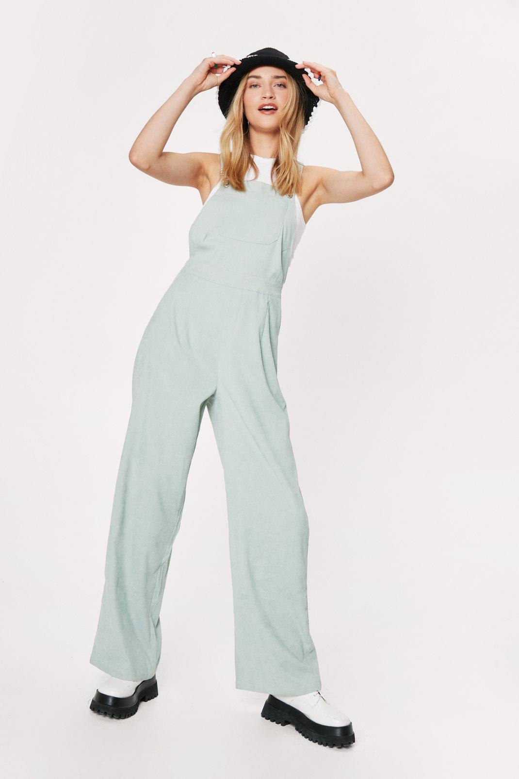 143 Corduroy Relaxed Wide Leg Overalls image number 2