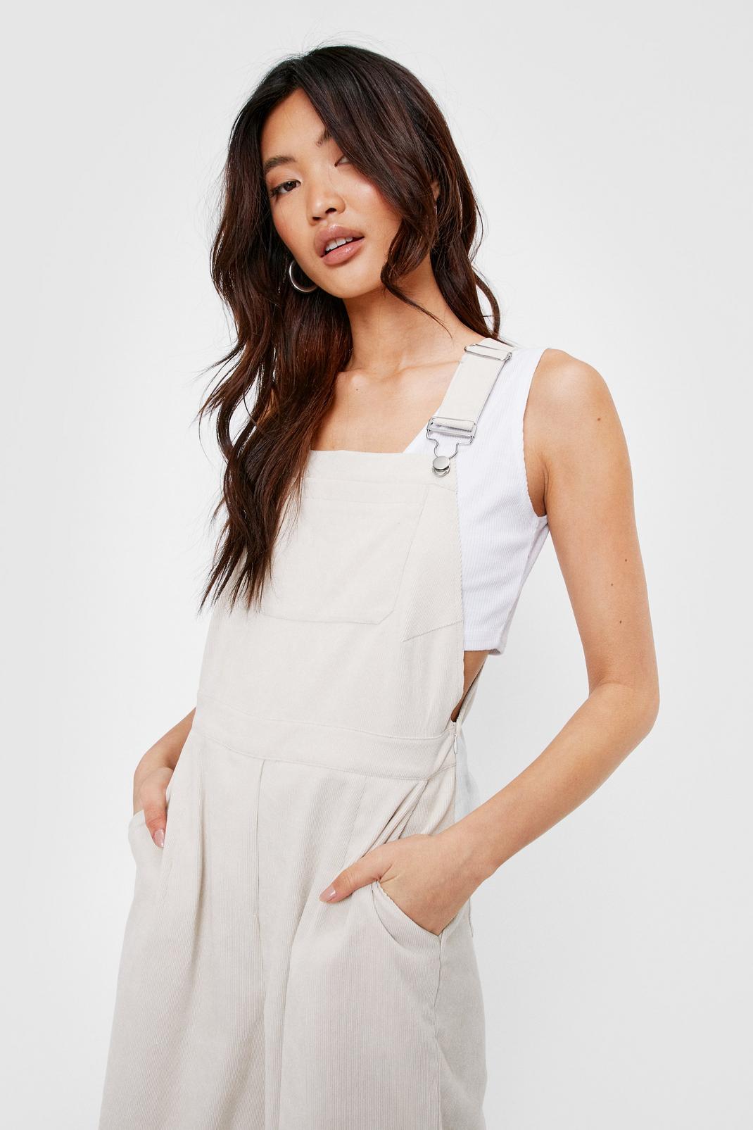 165 Corduroy Relaxed Wide Leg Dungarees image number 2