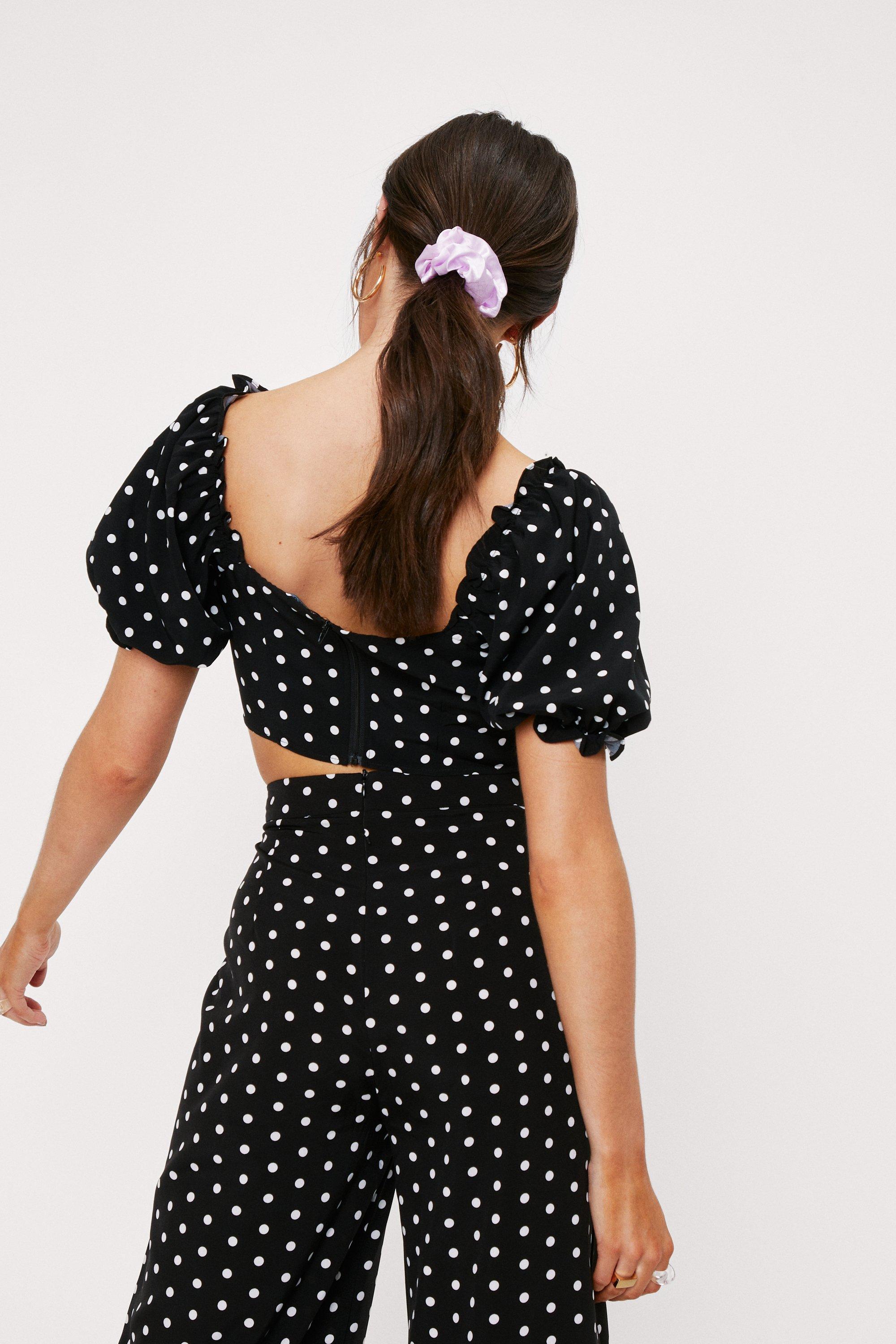 Nasty gal cheap polka dot top