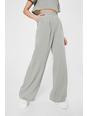 209 Linen Look Pleated Front Wide Leg Trousers