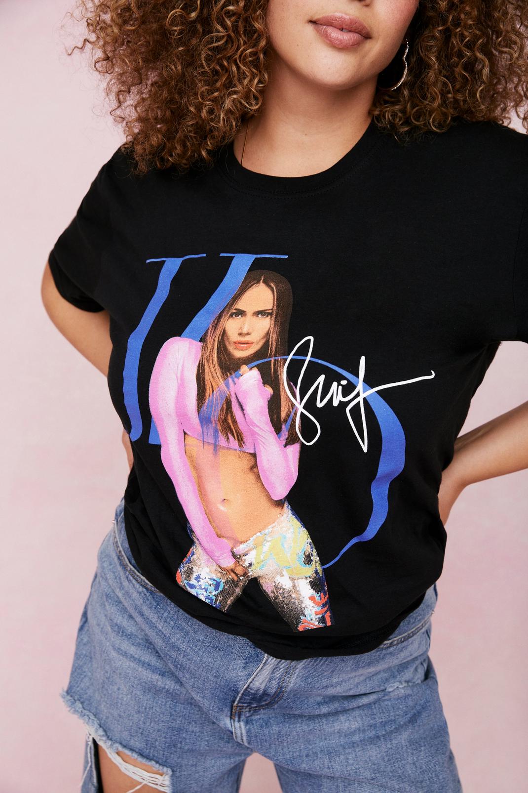 Grande Taille - T-shirt ample à impressions Jennifer Lopez image number 1