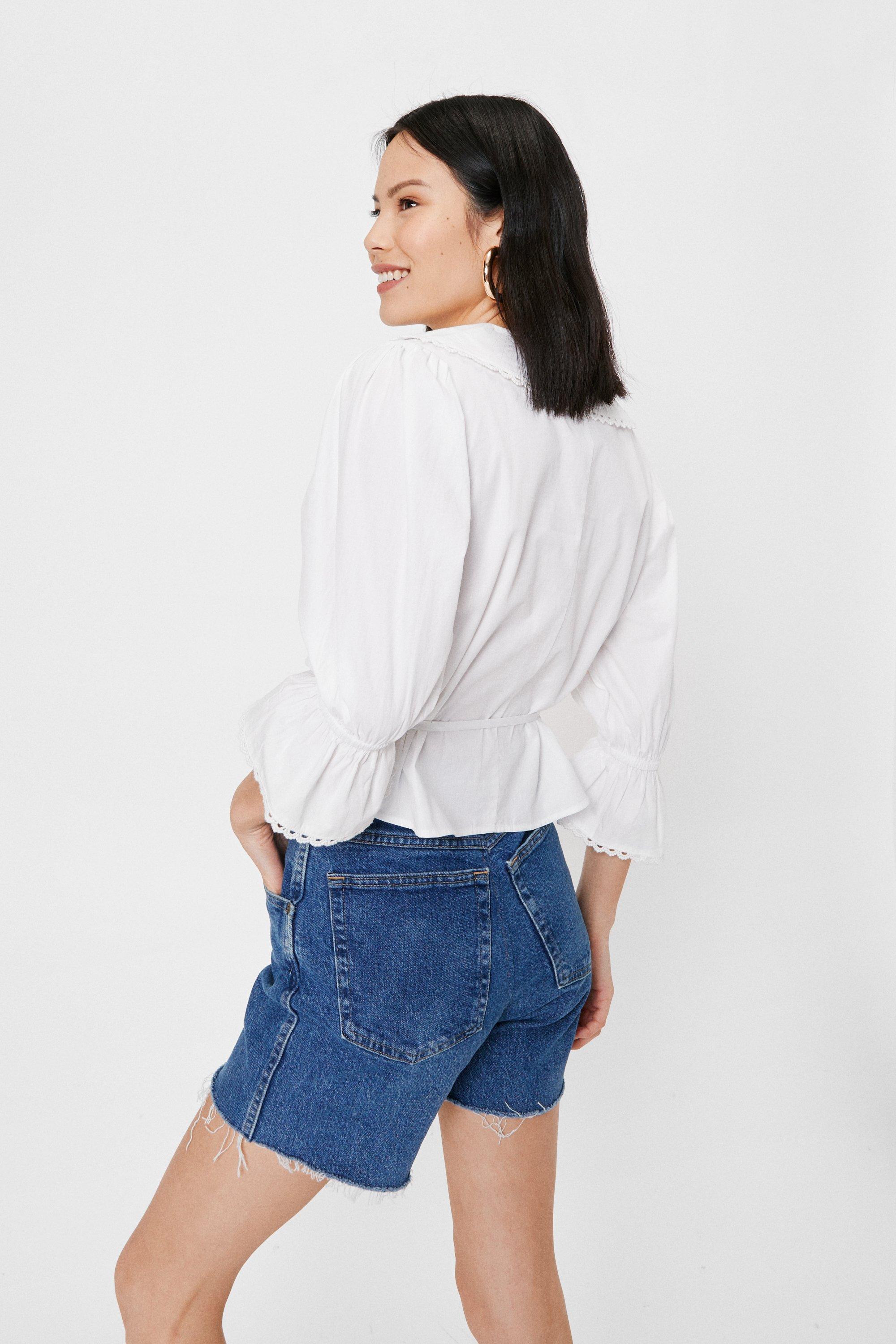 Blouse resserrée a la taille sale
